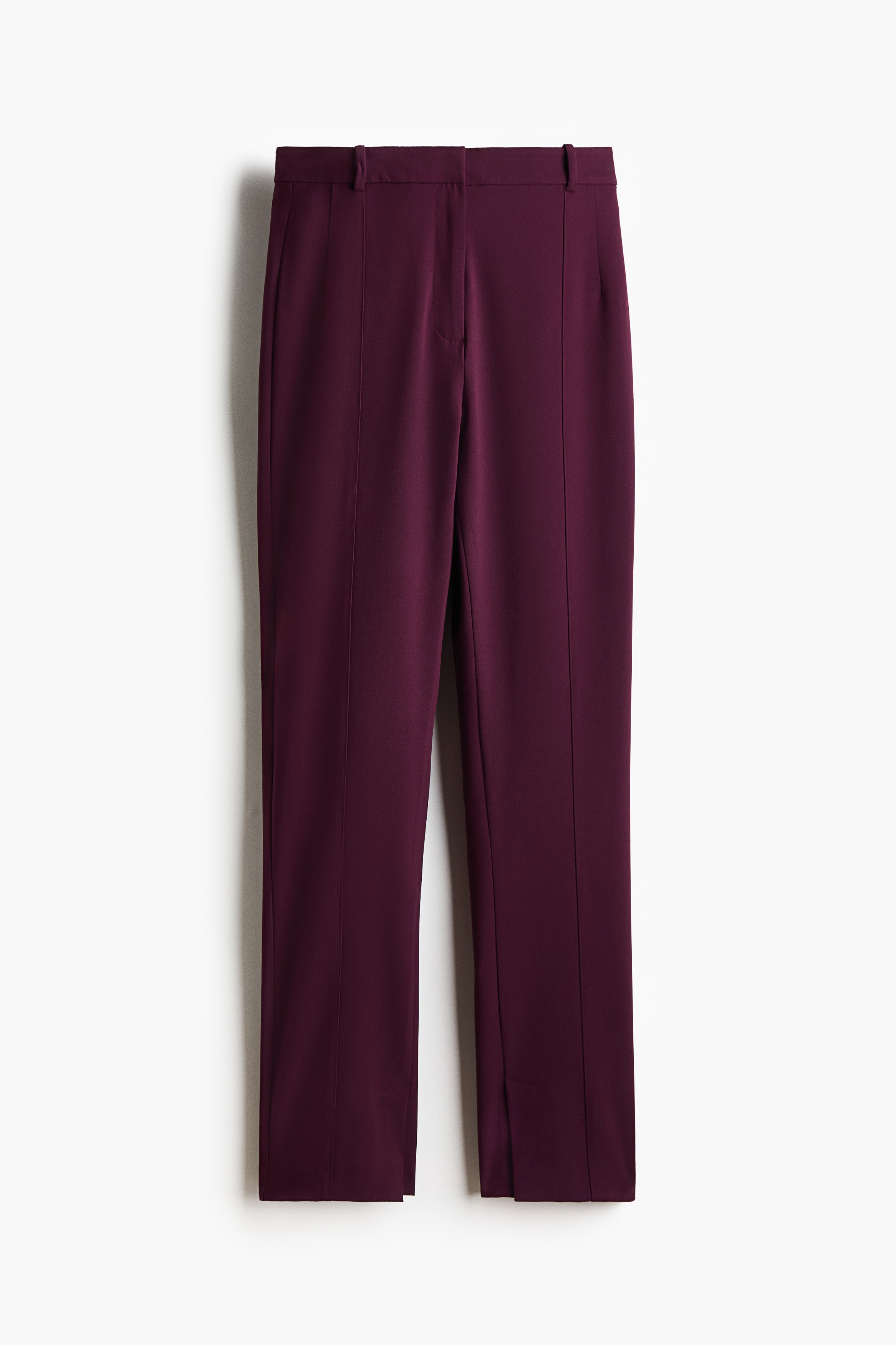 Slim zip-hem trousers