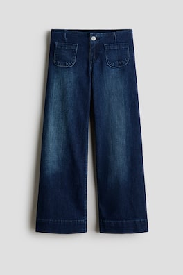 Slim Fit Wide Leg Jeans