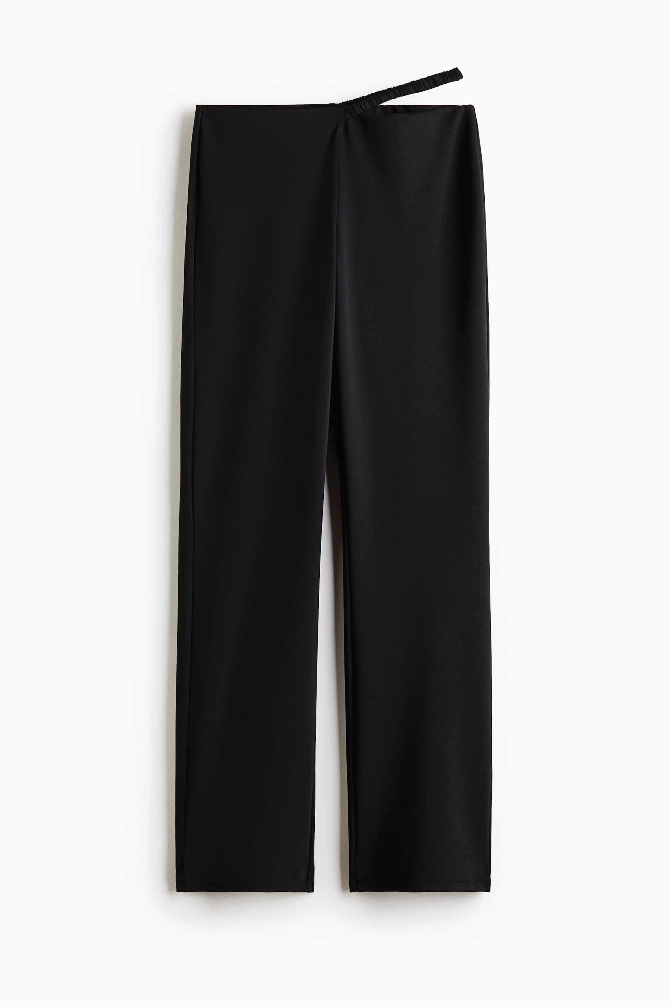 Strap-Detail Jersey Pants