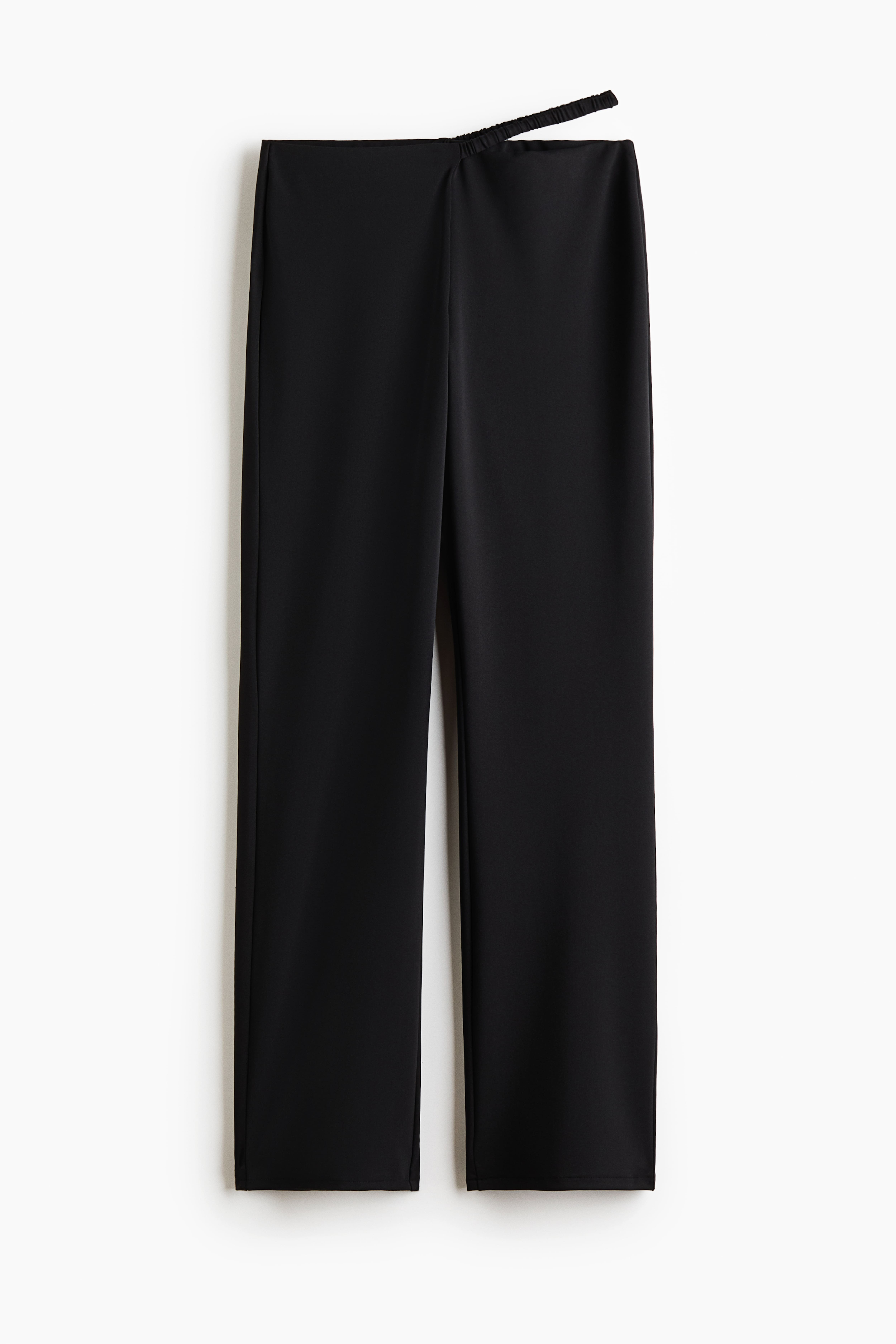 Strap-Detail Jersey Pants