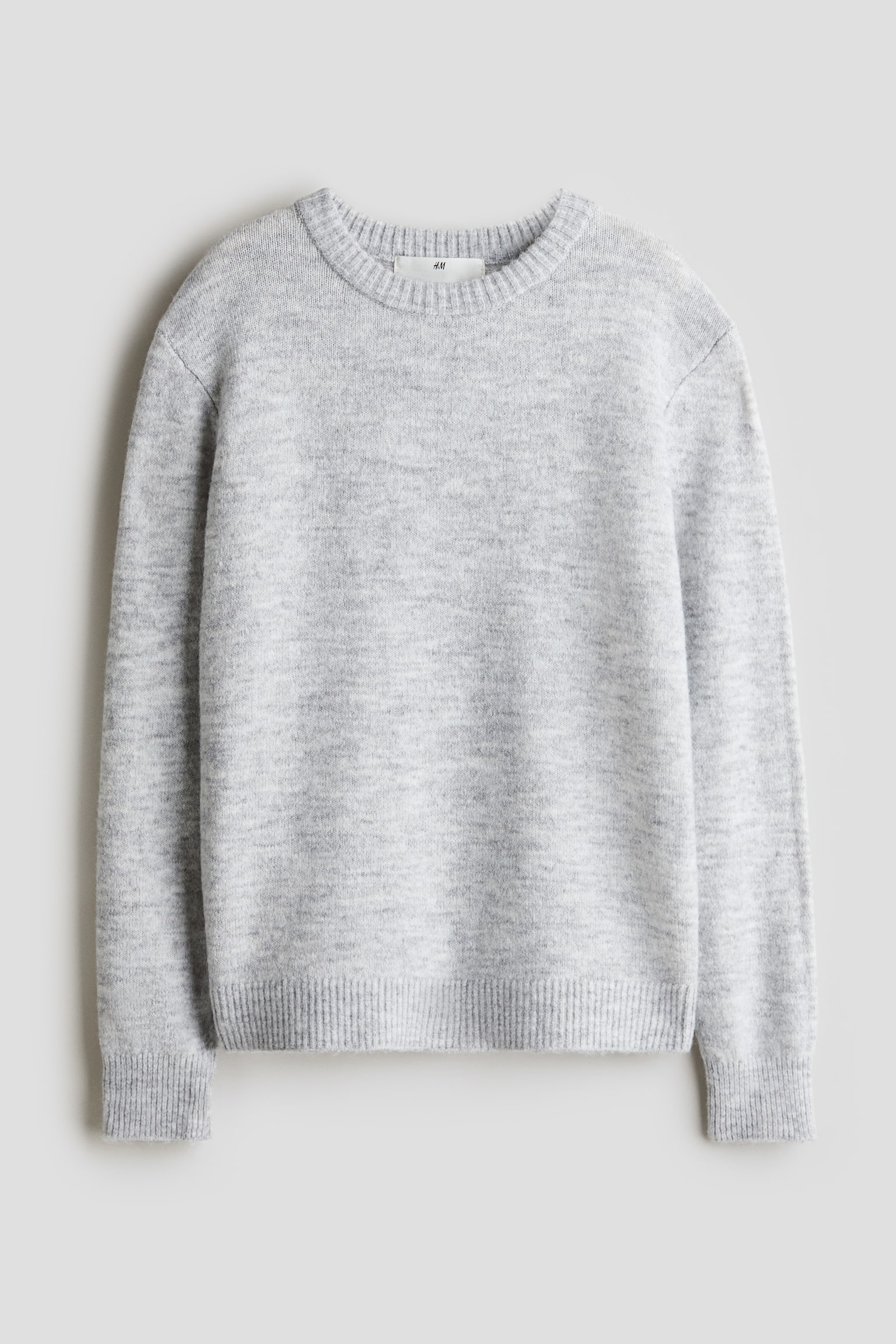 Jumper - Light grey/Light blue marl/Brown - 2