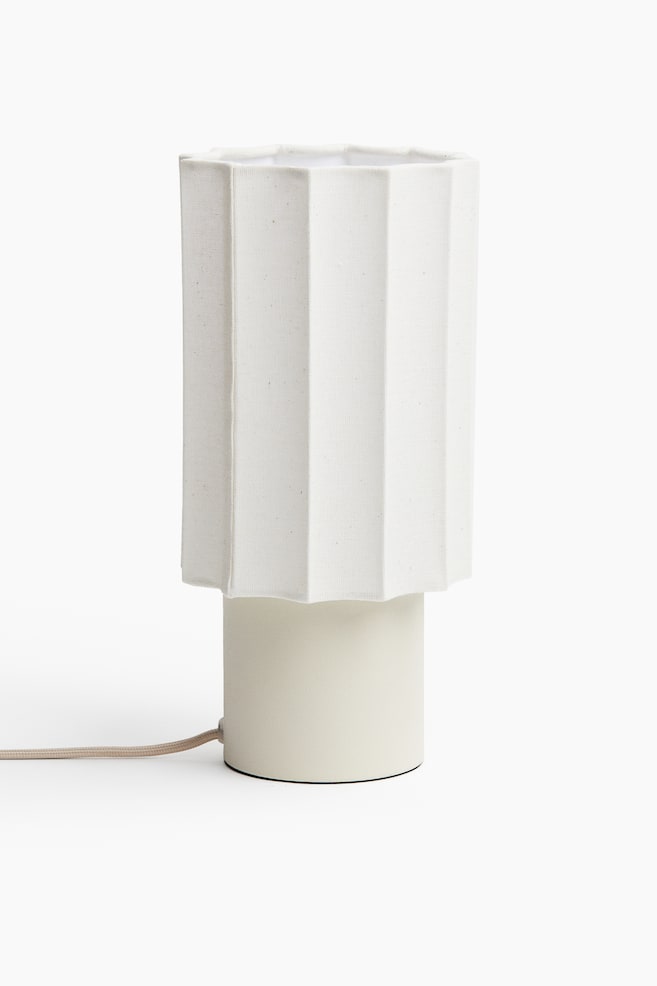 Lámpara de mesa en mezcla de lino - Beige claro - 1