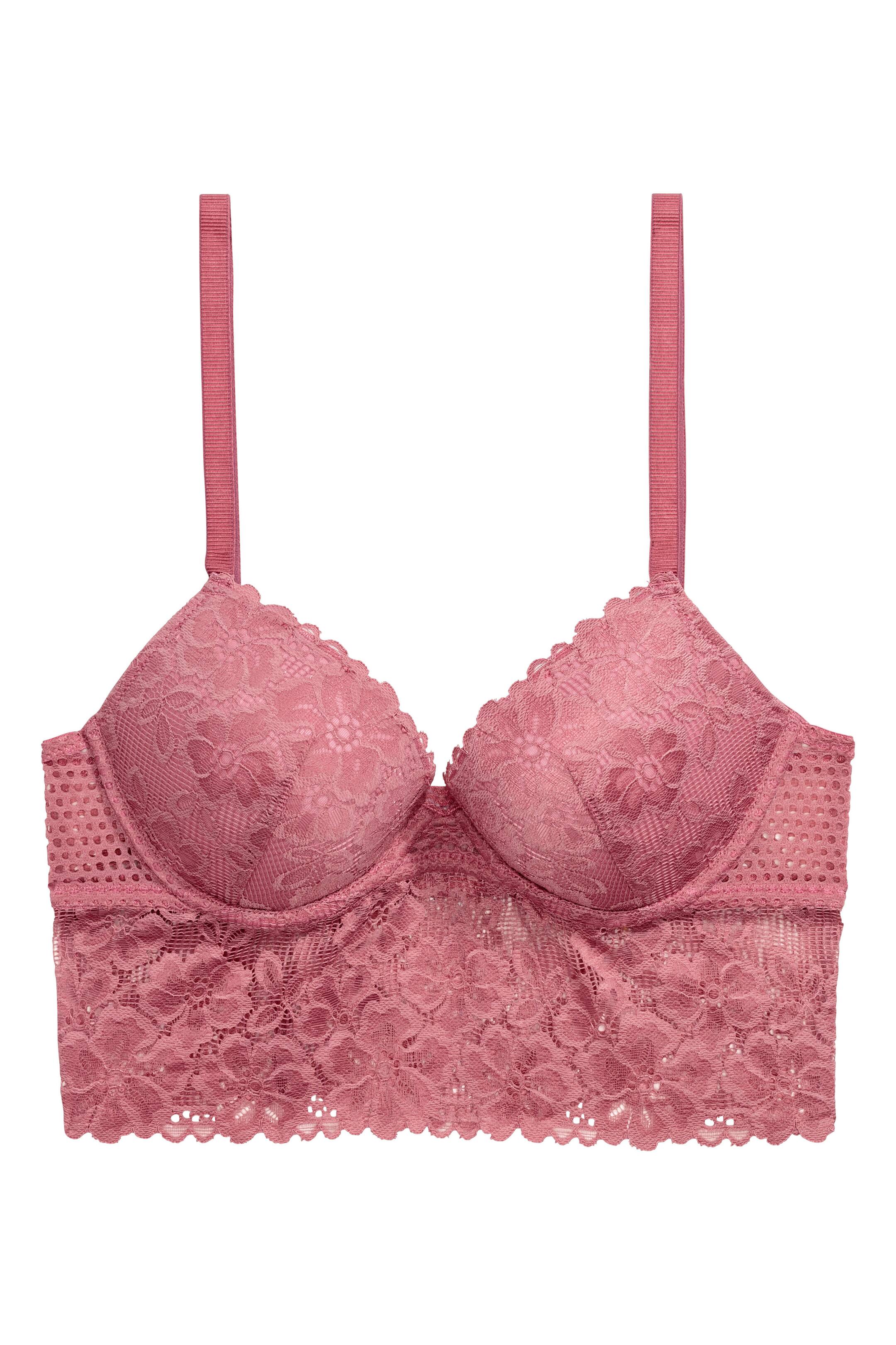 View larger image: Push-up lace bralette - Dusky pink - Ladies | H&M GB 1