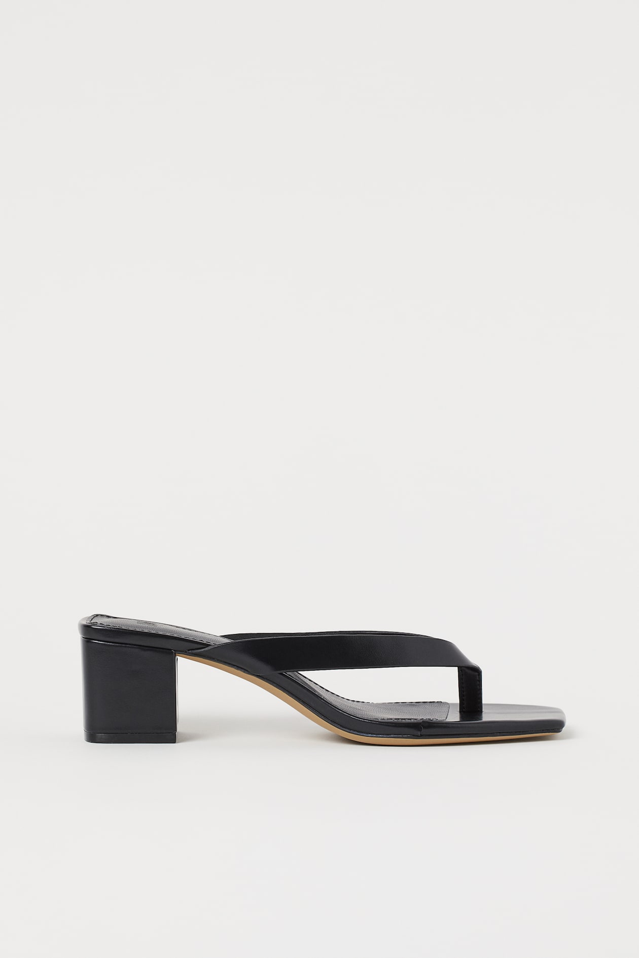 Toe-post mules Black Ladies H&M HK