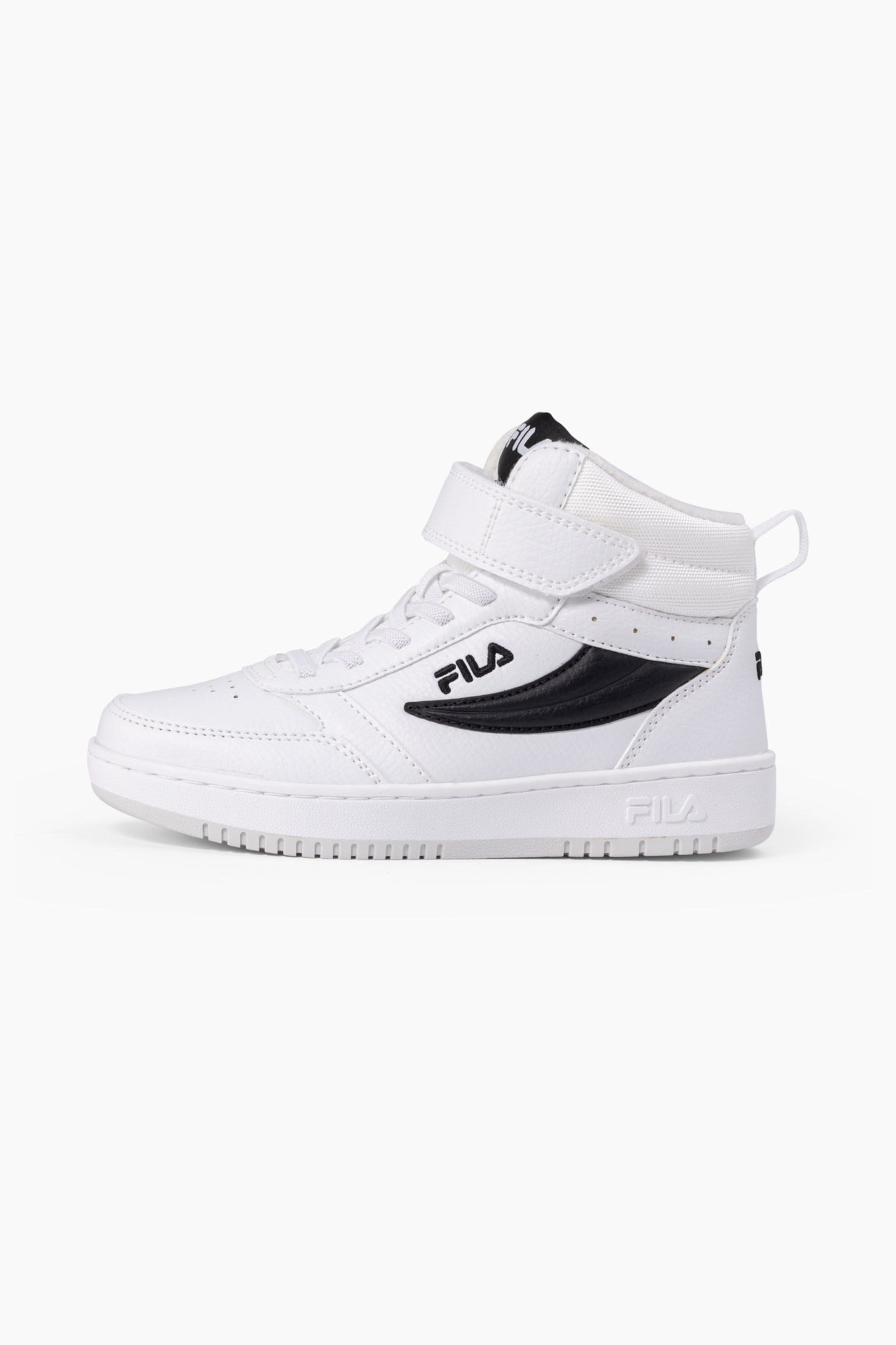 Fila Rega Nf Mid Velcro Kids Basketball  Low - White-black/Very Berry-moonlite Mauve/White-prime Blue/White-black-fila Red - 1