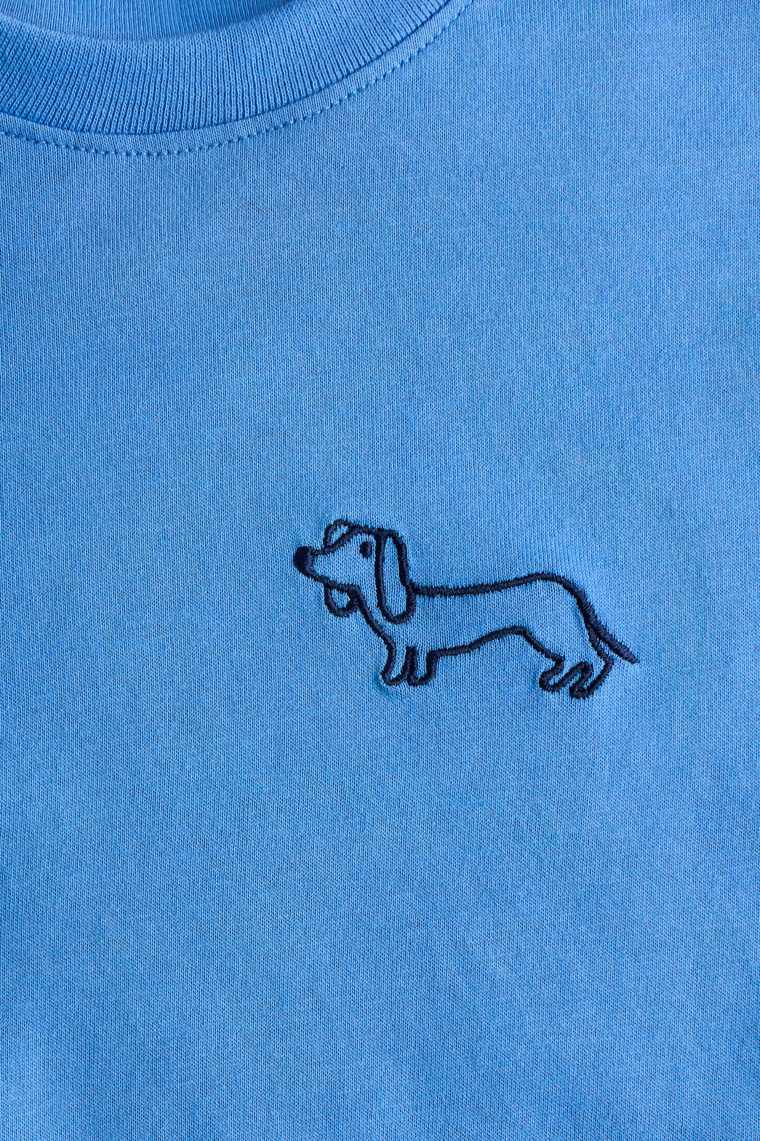 Tricou de bumbac cu motiv - Albastru-aprins/câine/Bej/Dino/Gri-deschis melanj/dinozaur/Albastru/mașini/Negru/schelet/Portocaliu/felinar din dovleac/Alb/Saturn - 2