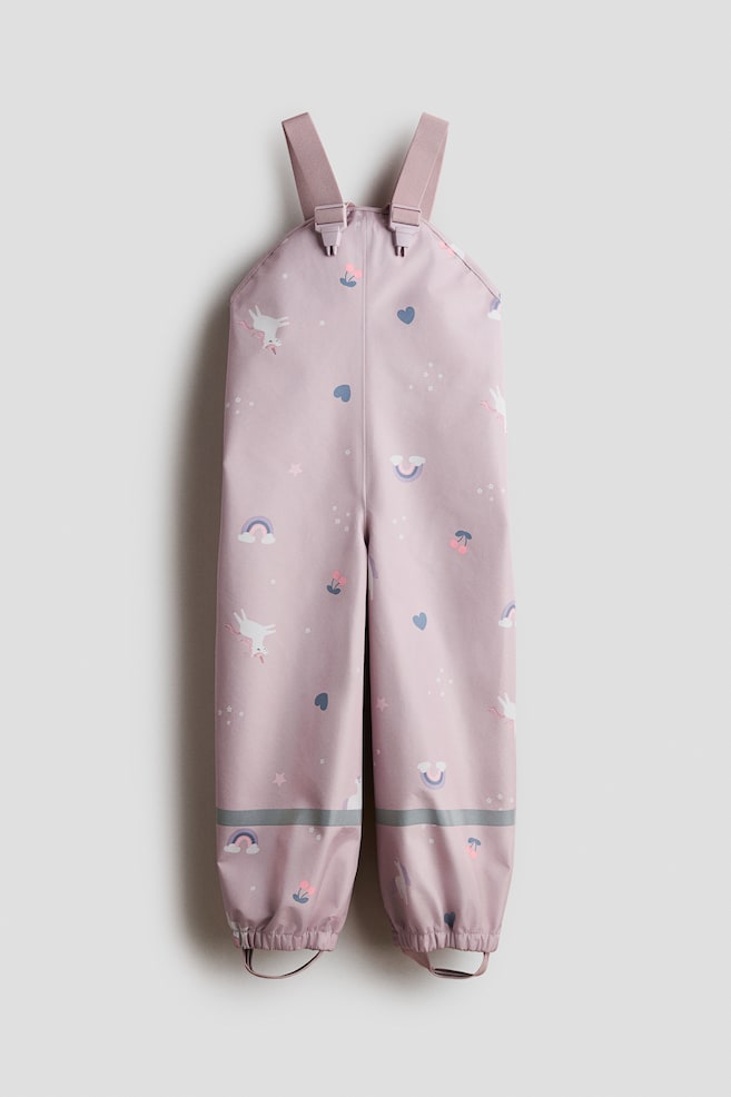 Rain Pants - Light dusty pink/unicorns/Blue/dinosaurs/Beige/leopard print - 1