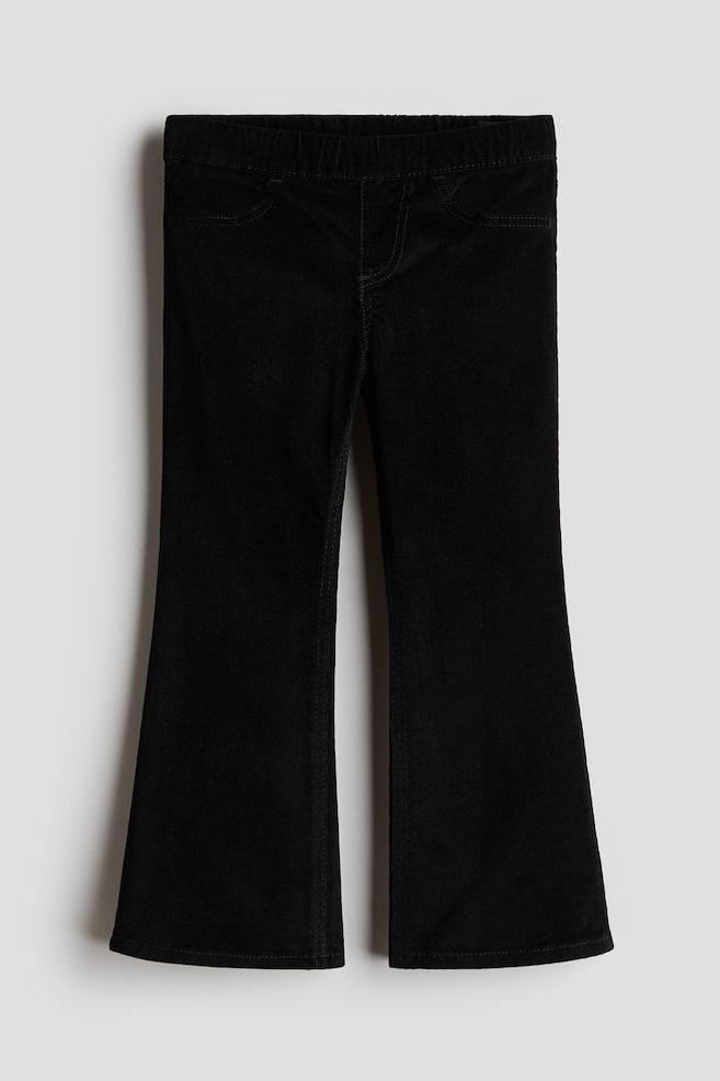 Ausgestellte Treggings aus Cord - Schwarz/Rosa/Rosa/Schwarz/Mattgrün/Beige - 1
