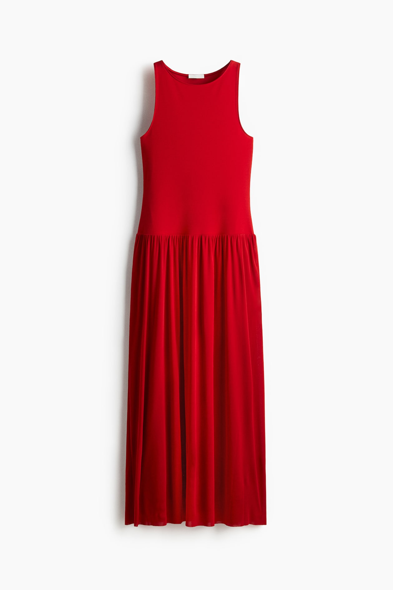 h&m red jersey dress Women's Maxi length dress in crinkled