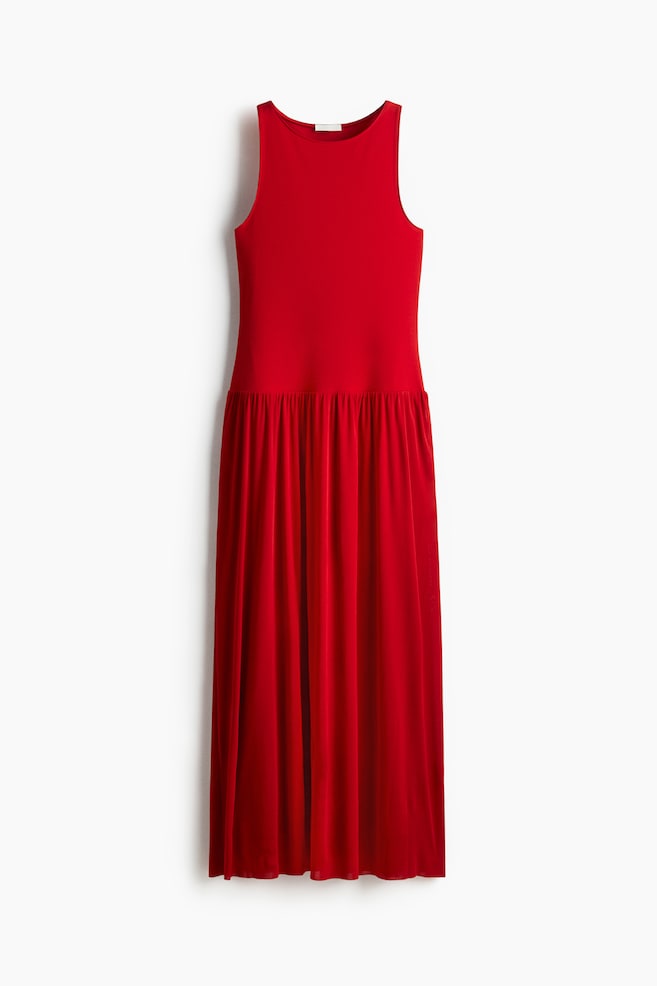 Maxikleid aus Jersey - Rot - 1