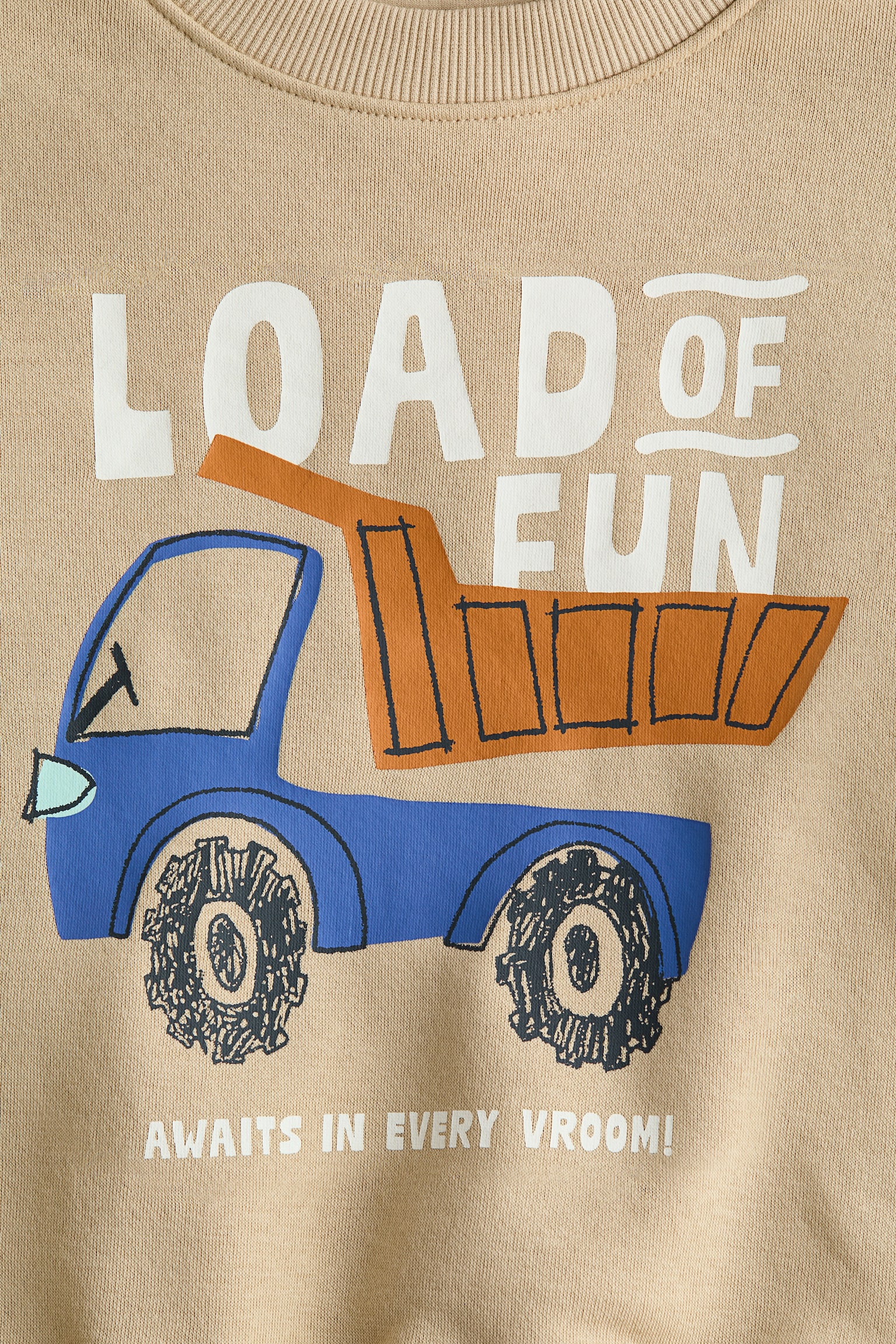 Printed sweatshirt - Beige/Tipper truck/Light grey marl/Big Brother/Blue/Robot/Light beige/Dinosaurs/Light turquoise/Little Brother/Peach/Lombardy/Beige/Tigers/Green/Miami/Light grey marl/New York - 2