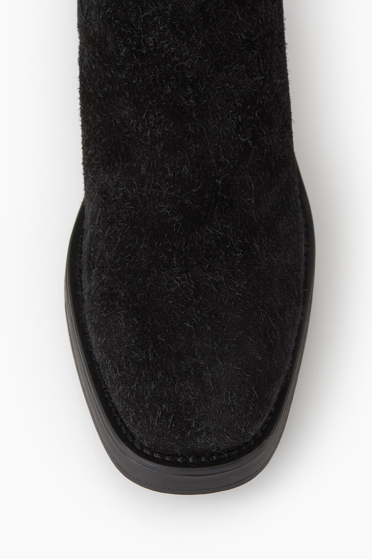 Brushed-suede boots - Black - 5