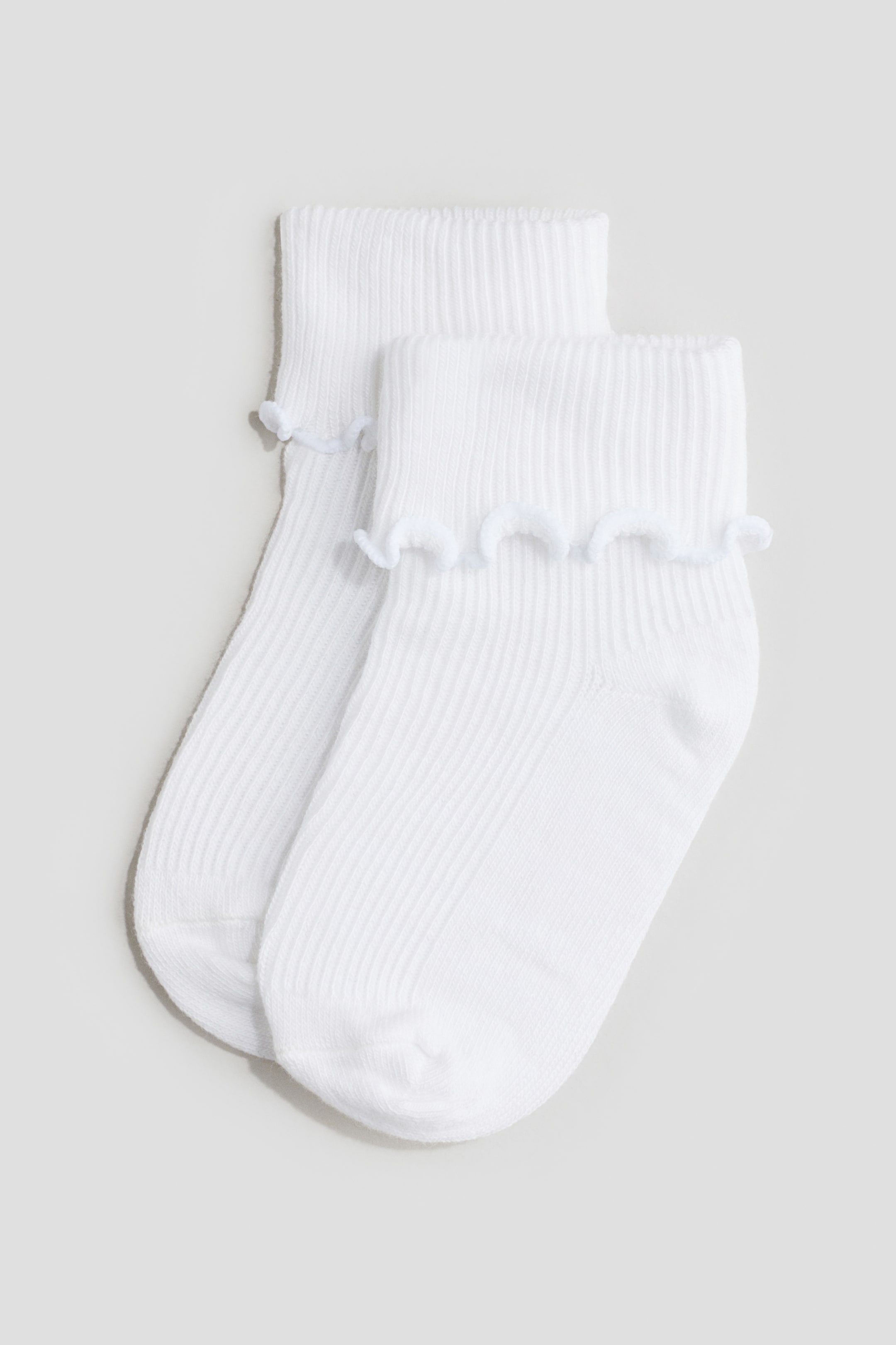 3-pack Socks with Overlocked Foldover Cuffs