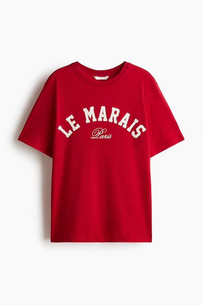 Printed T-Shirt - Red/Le Marais/Dusty pink/Solare/Black/Costa Rica/Pink/Malibu/Light beige/Paris Atelier/Dark brown/palm trees/Cream/Marrakech/White/Rio de Janeiro/Black/Tropical/Brown/Solare/Light beige/Atacama/Light yellow/Gelato/Light beige/striped - 1