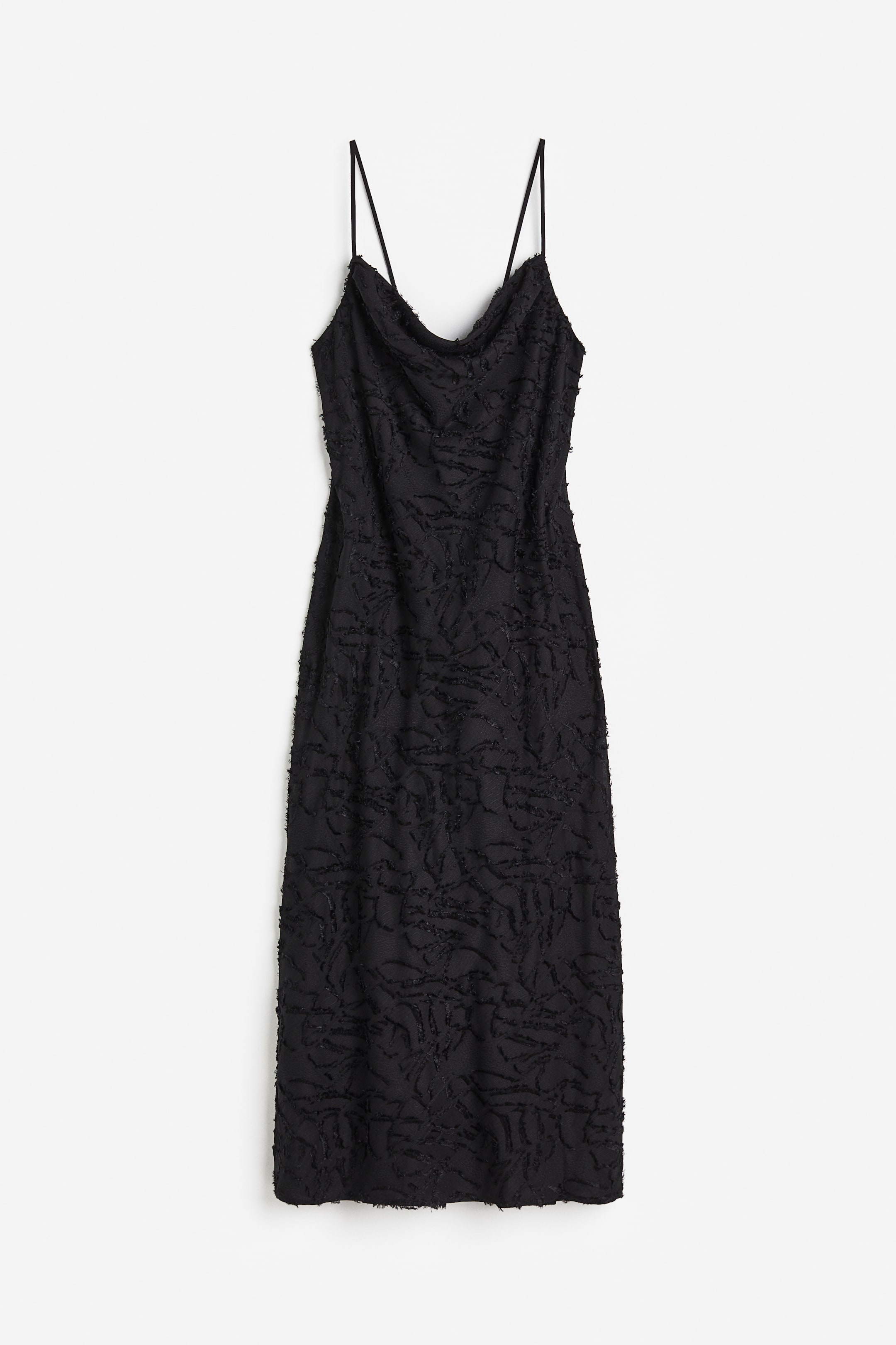 View larger image: Textured-weave slip dress - Black - Ladies | H&M 1