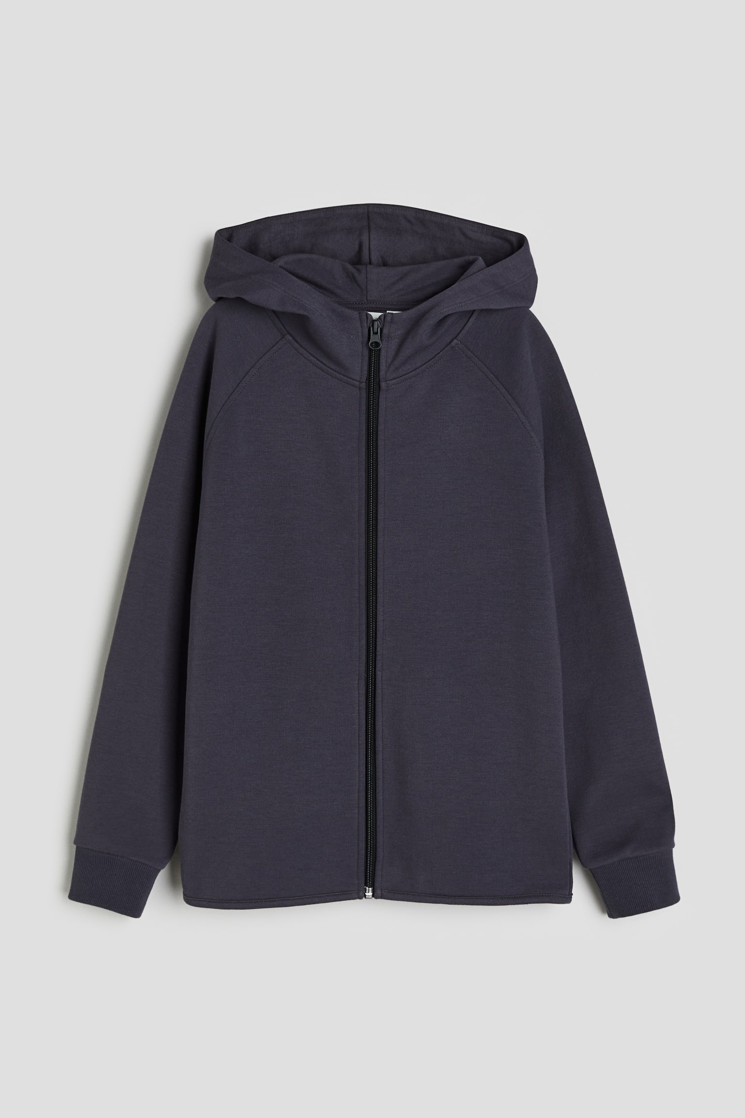 Zip-through hoodie - Dark grey - 1