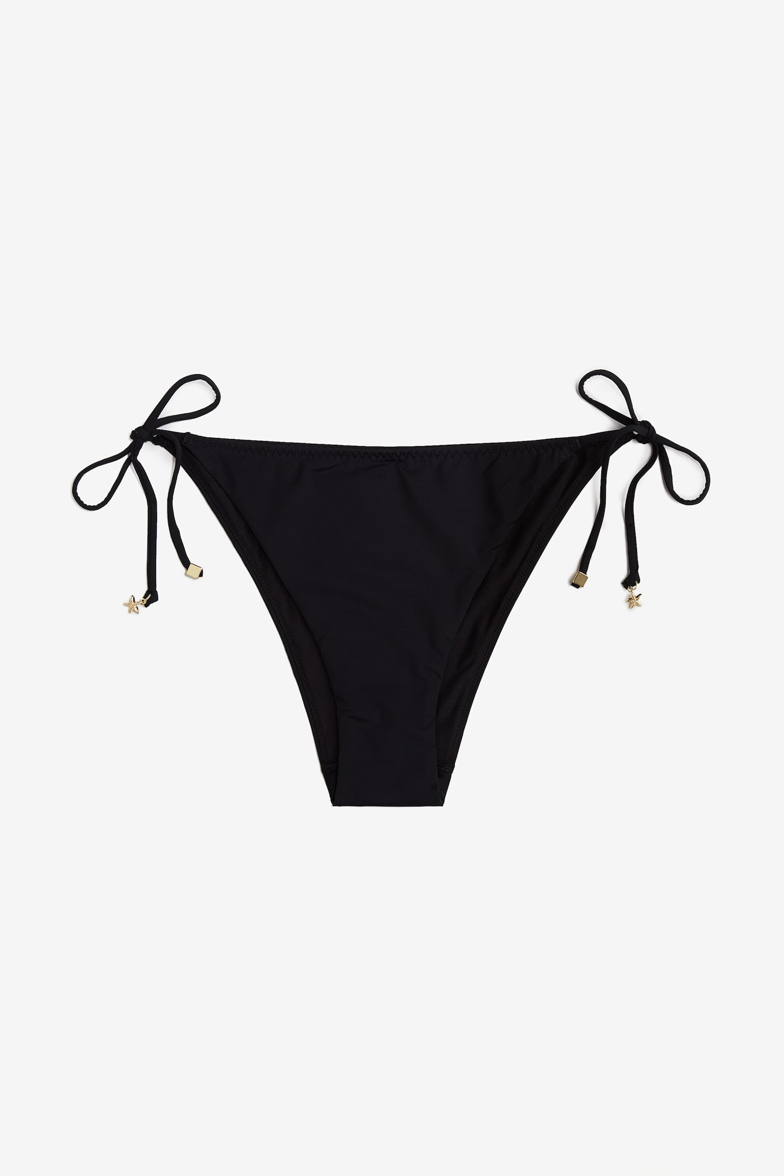 Tie Tanga Bikini Bottoms - Black/White - 2