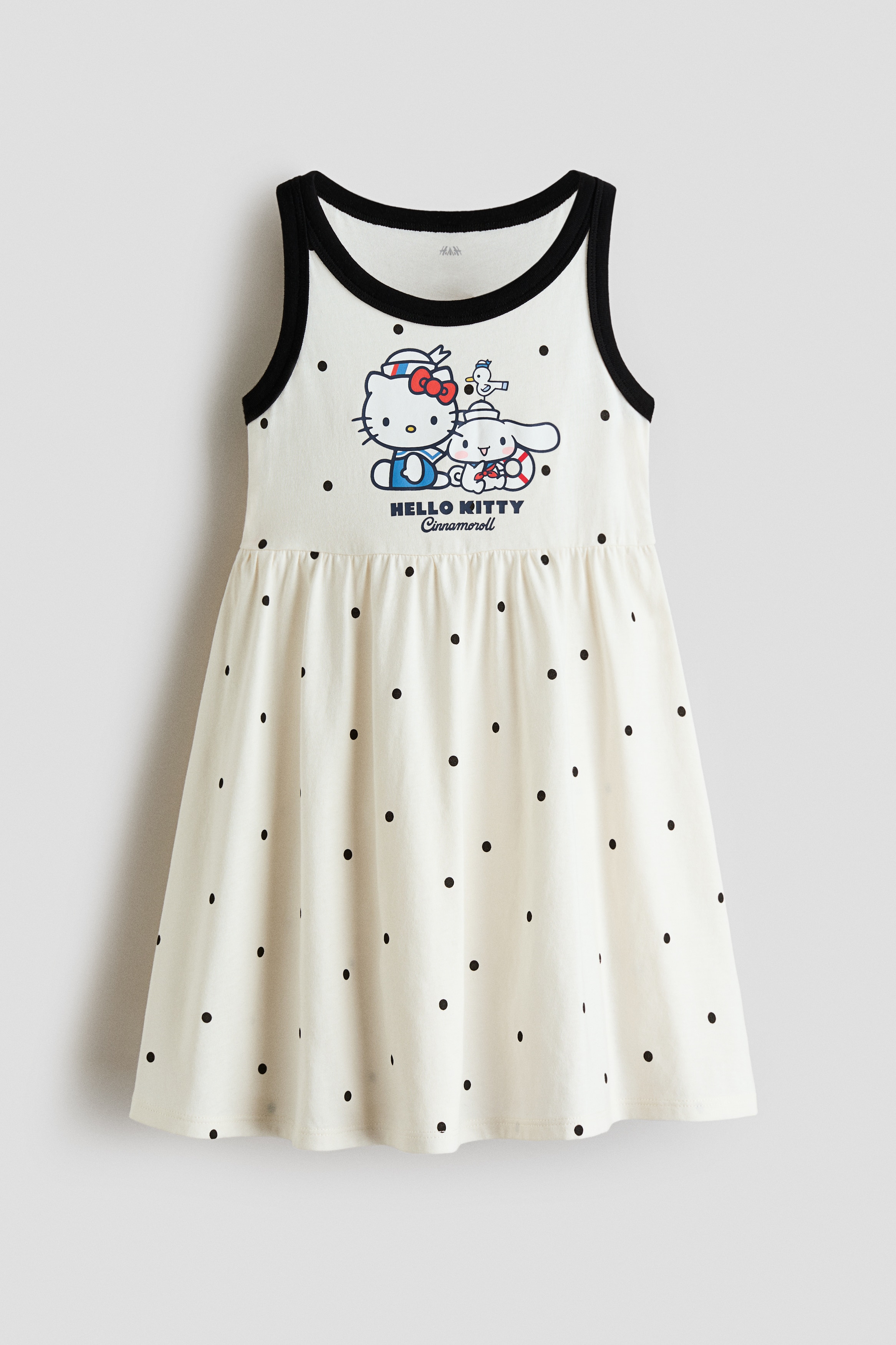 Printed Cotton Dress - Cream/Hello Kitty/Navy blue/Hello Kitty/Light blue/Cinnamoroll/Black/Kuromi