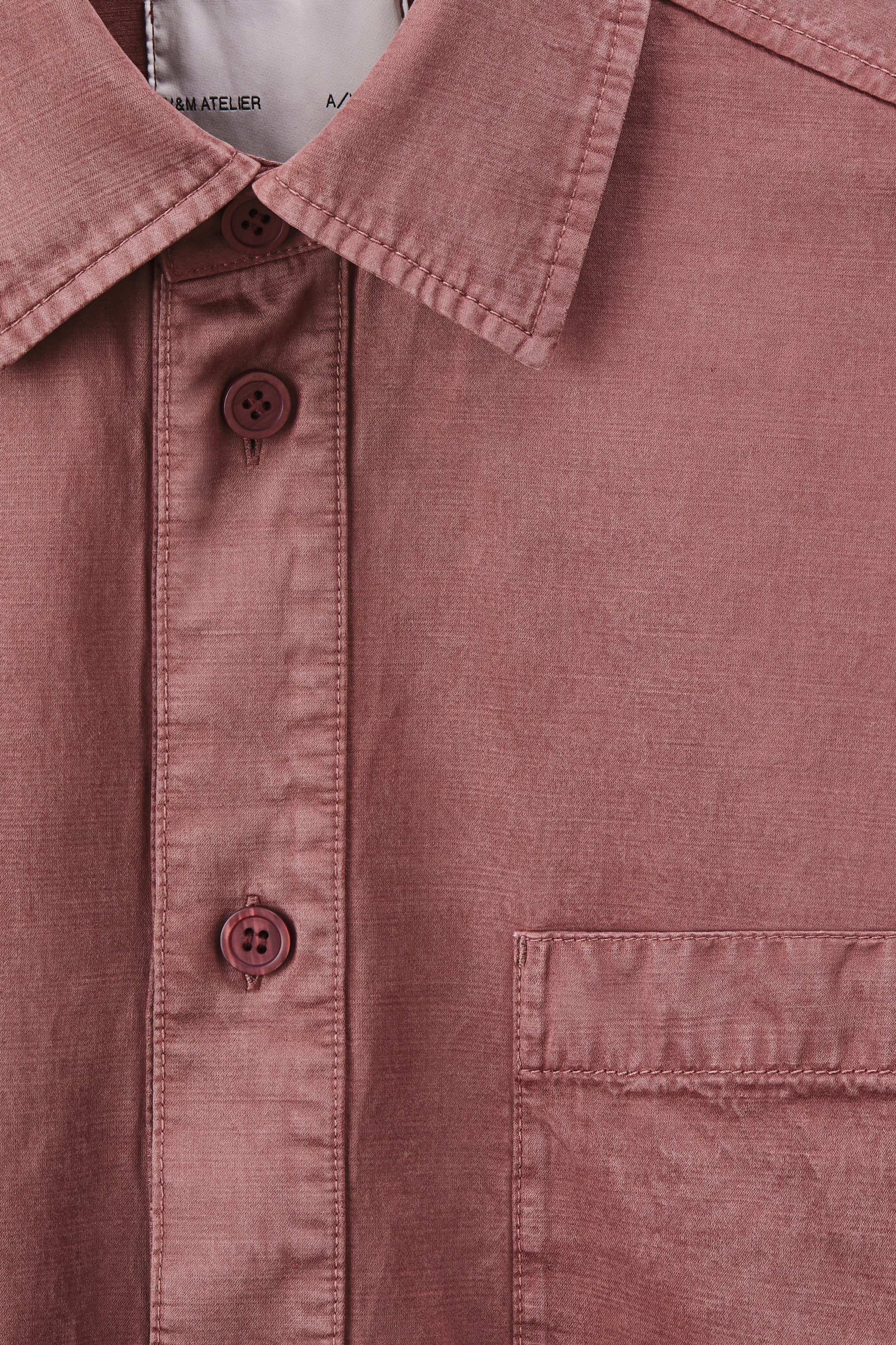 Ingrandisci l'immagine: Camicia Popover Loose Fit - Rosa polvere scuro - UOMO | H&M CH 7