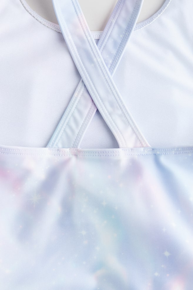 Printed Swimsuit-White/Frozen - 2