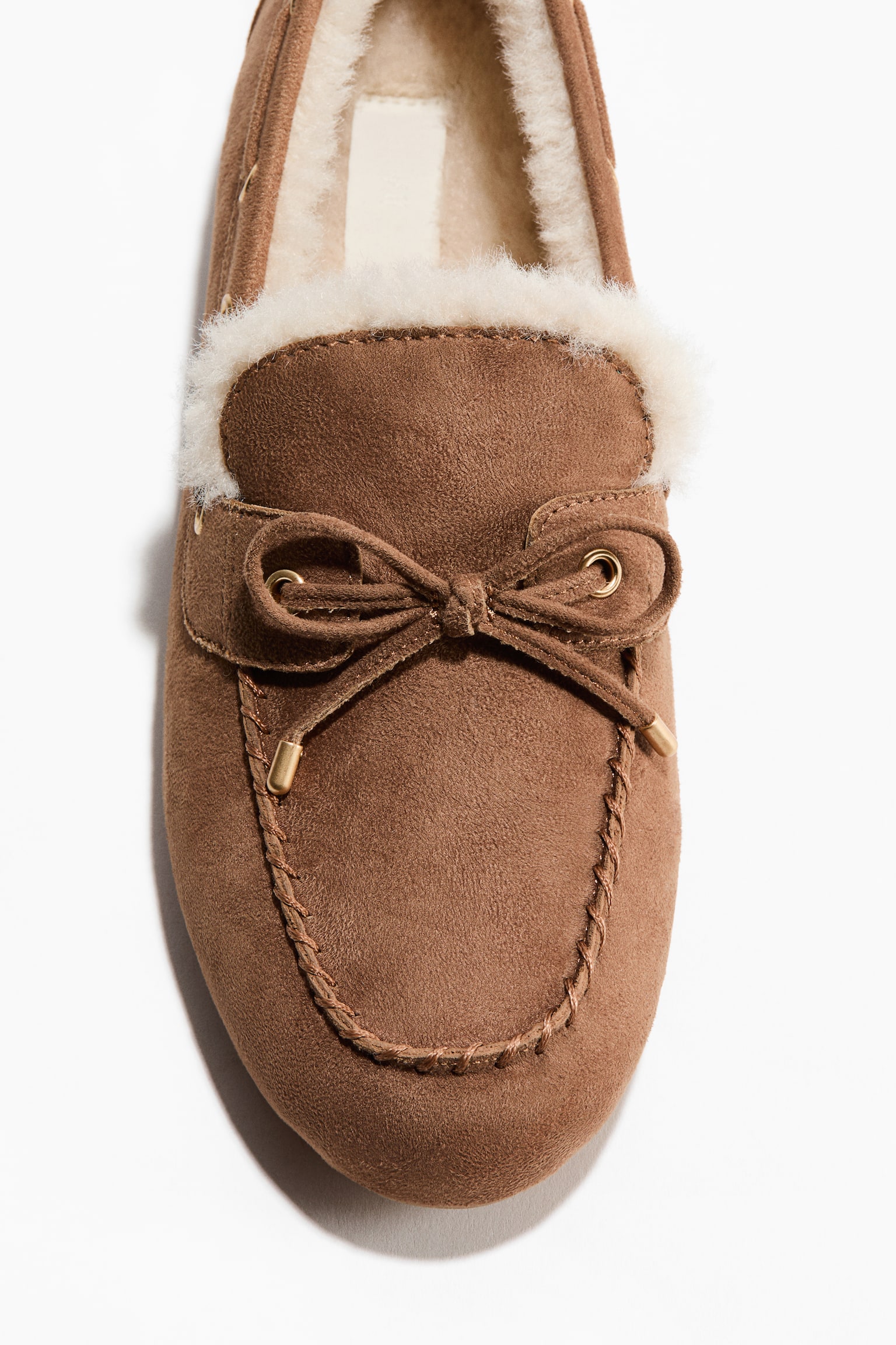 Warm-lined loafers - Dark beige - 3