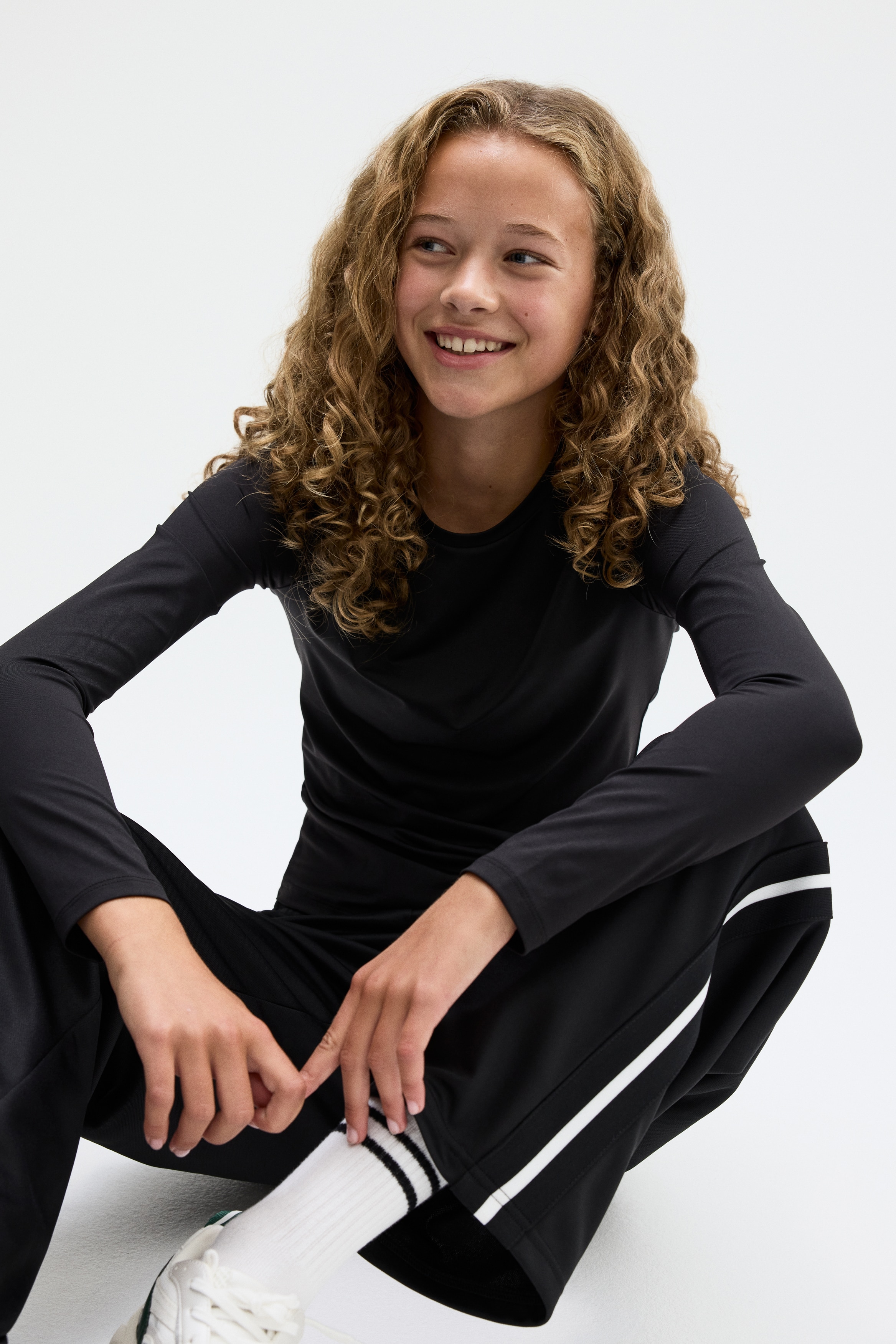 2-pack langermet treningsgenser med DryMove™ - Mørk grønn/Sort/Mørk rød/Sort/Sort/Hvit