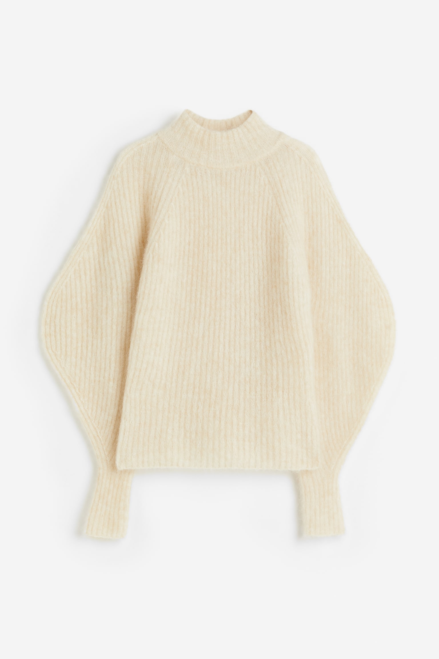 Mohair-blend rib-knit jumper - Light beige/Light pink/Grey-green - 1