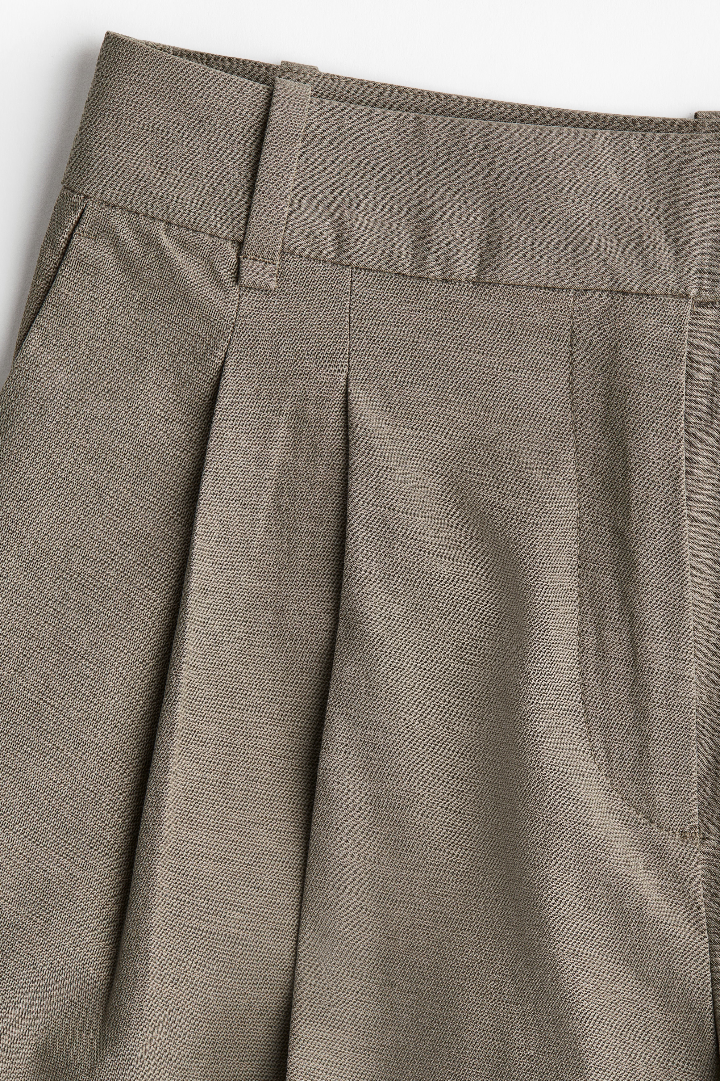 Tapered twill trousers