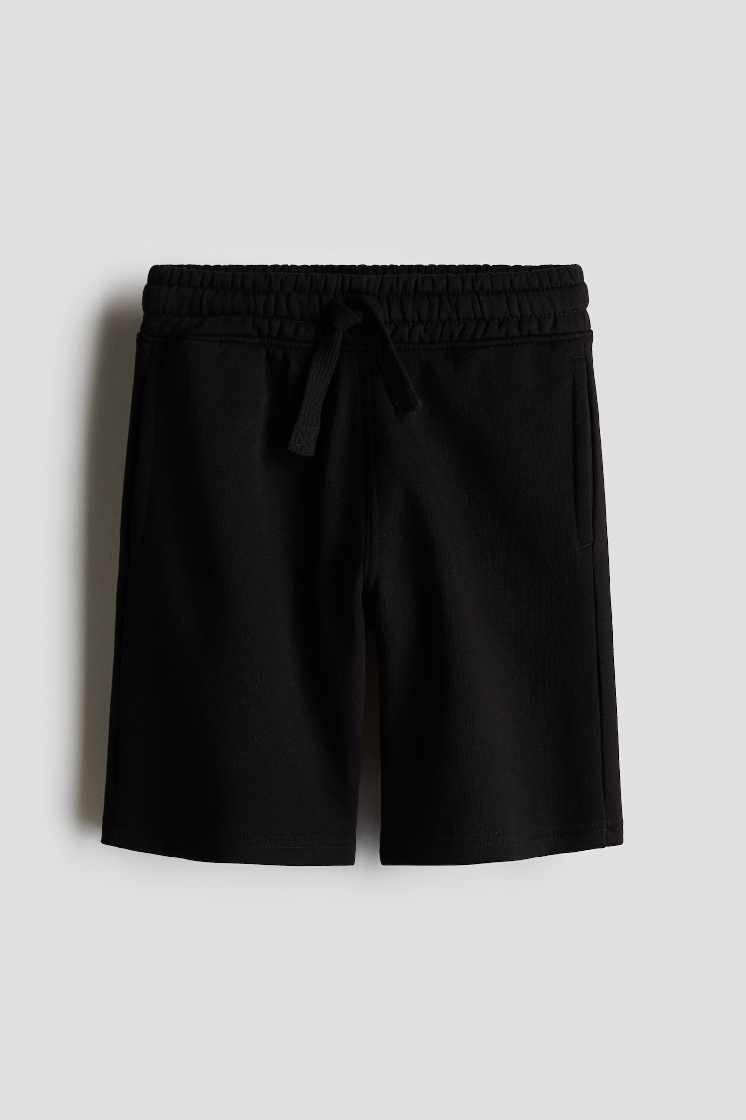 Sweatshirt shorts - Black/Light grey marl - 1