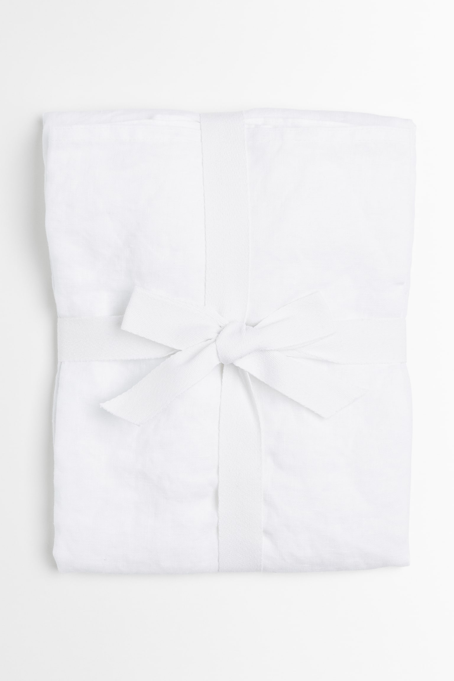 Washed linen pillowcase - White/Beige/Light grey - 2