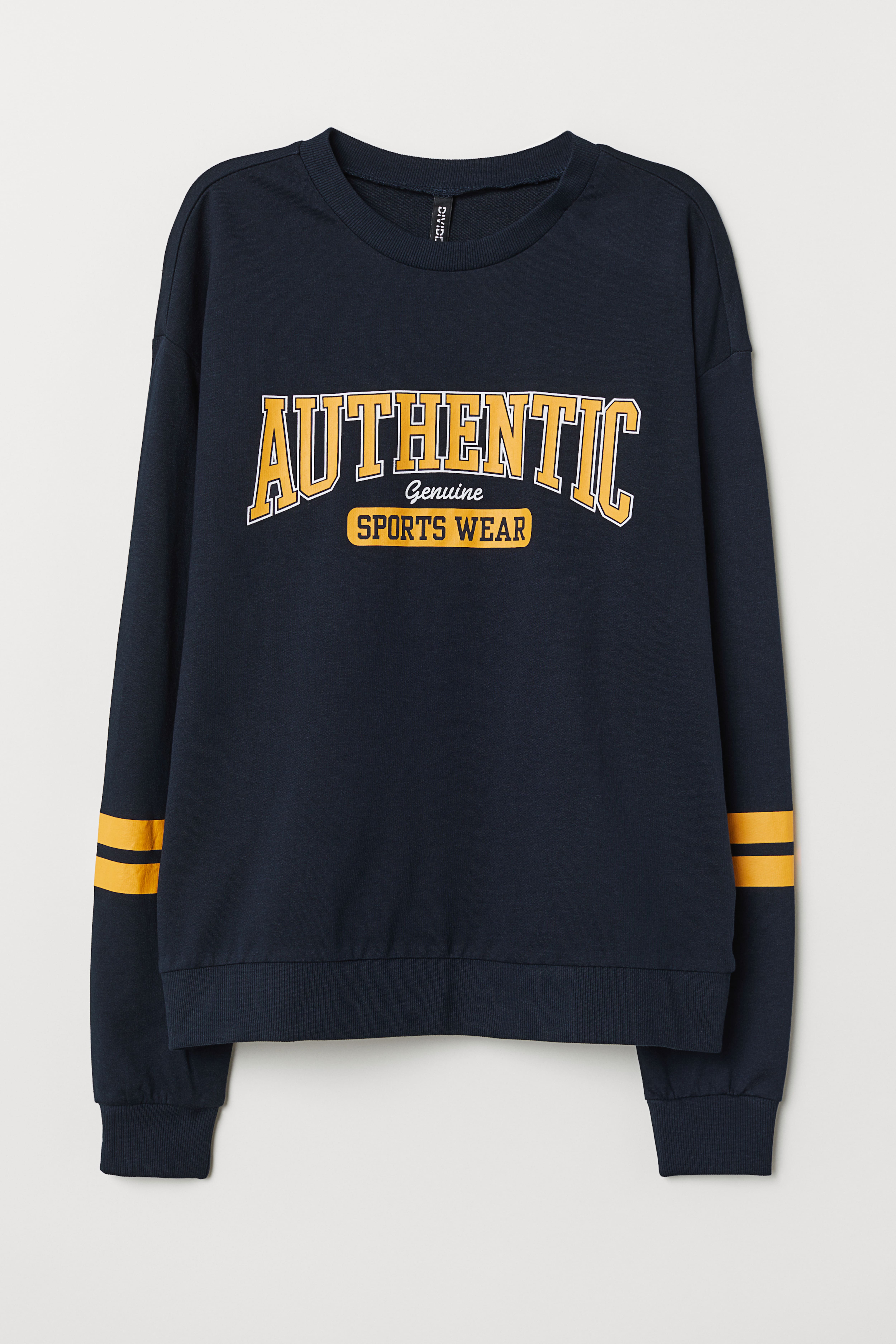 Sweatshirt with Printed Design