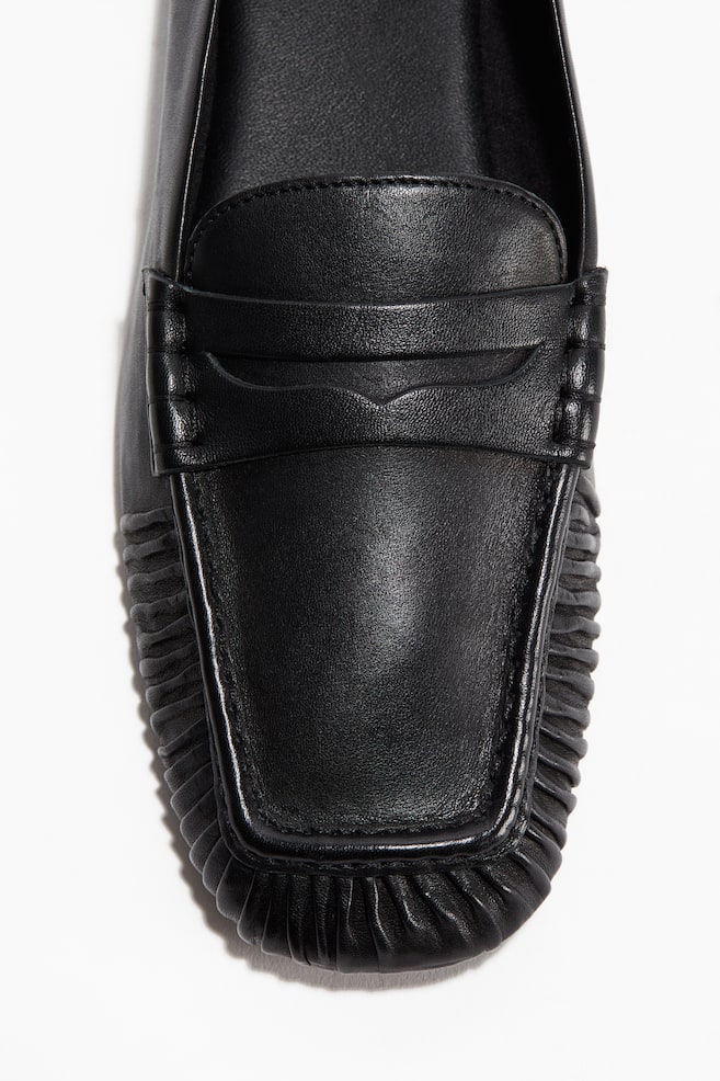 Loafers en cuir - Noir/Crème/Noir/Bordeaux - 1