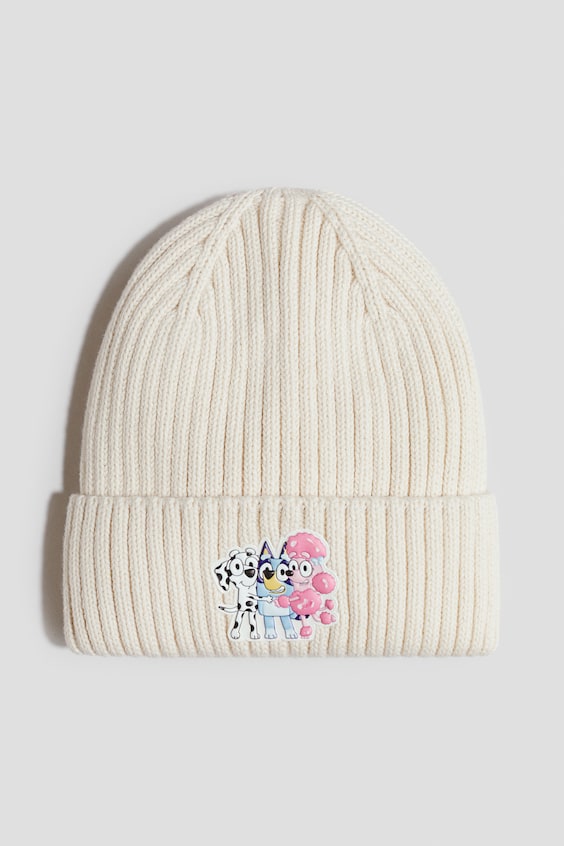 Детские шапки H&M Rib-Knit Beanie with Motif