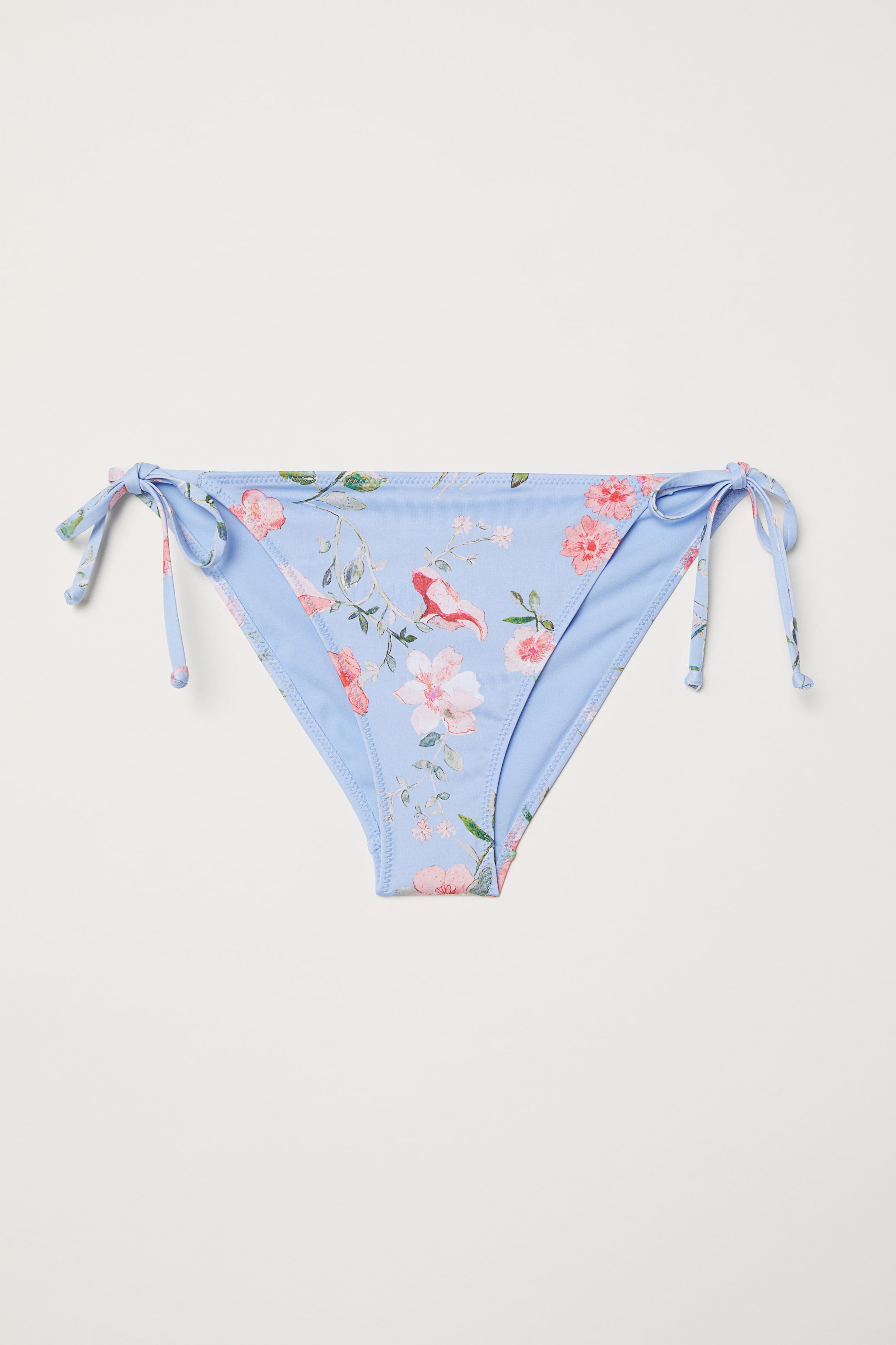 View larger image: Tie Bikini Bottoms - Light blue/patterned - Ladies | H&M US 1