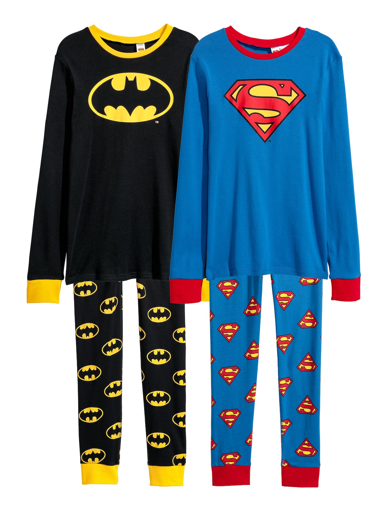 Hm Batman Pyjamas 2-pack pyjamas - Batman negru/Batman albastru - COPII | H&M RO