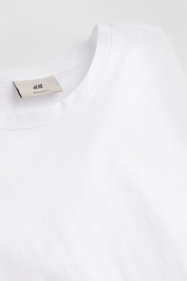 Regular Fit Pima cotton T-shirt - White/Black/Steel blue/Turquoise/dc/dc/dc/dc - 7