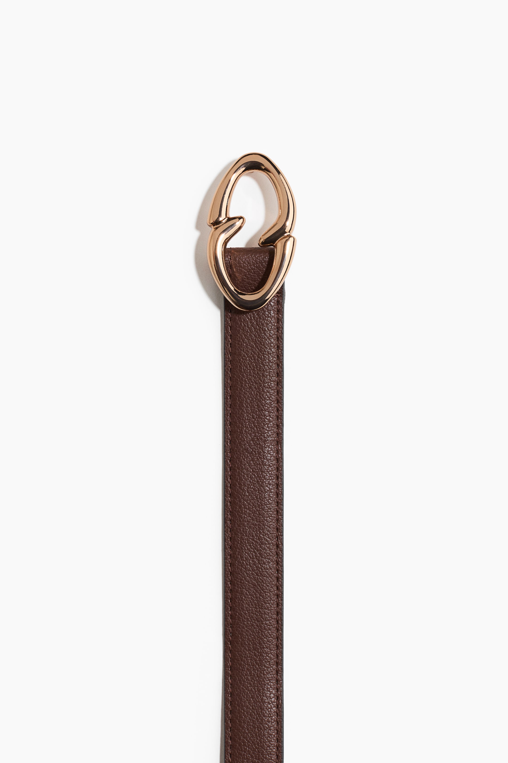 Cintura Springfield Uomo In Pelle Sintetica | Colore Marrone Scuro | Chiusura Classica, Larghezza Standard