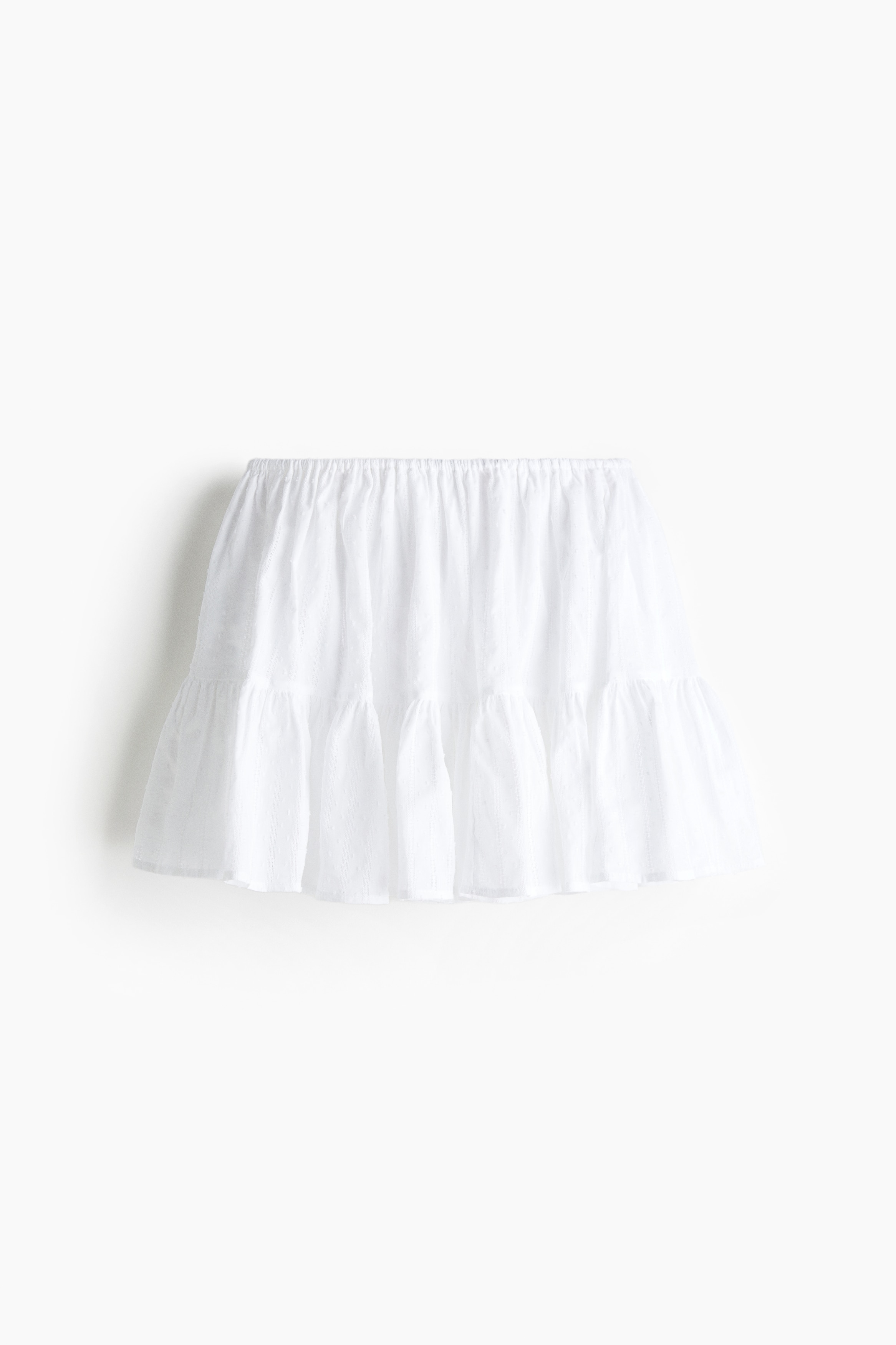 Minirock mit Volant - Weiß/Cremefarben/Geblümt/Weiß/Geblümt/Grau/Hellrosa