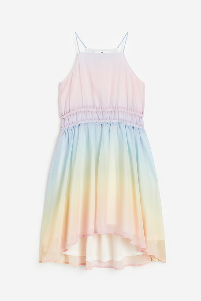 Mønstret kjole - Lys rosa/Hvid/Blomstret - 1
