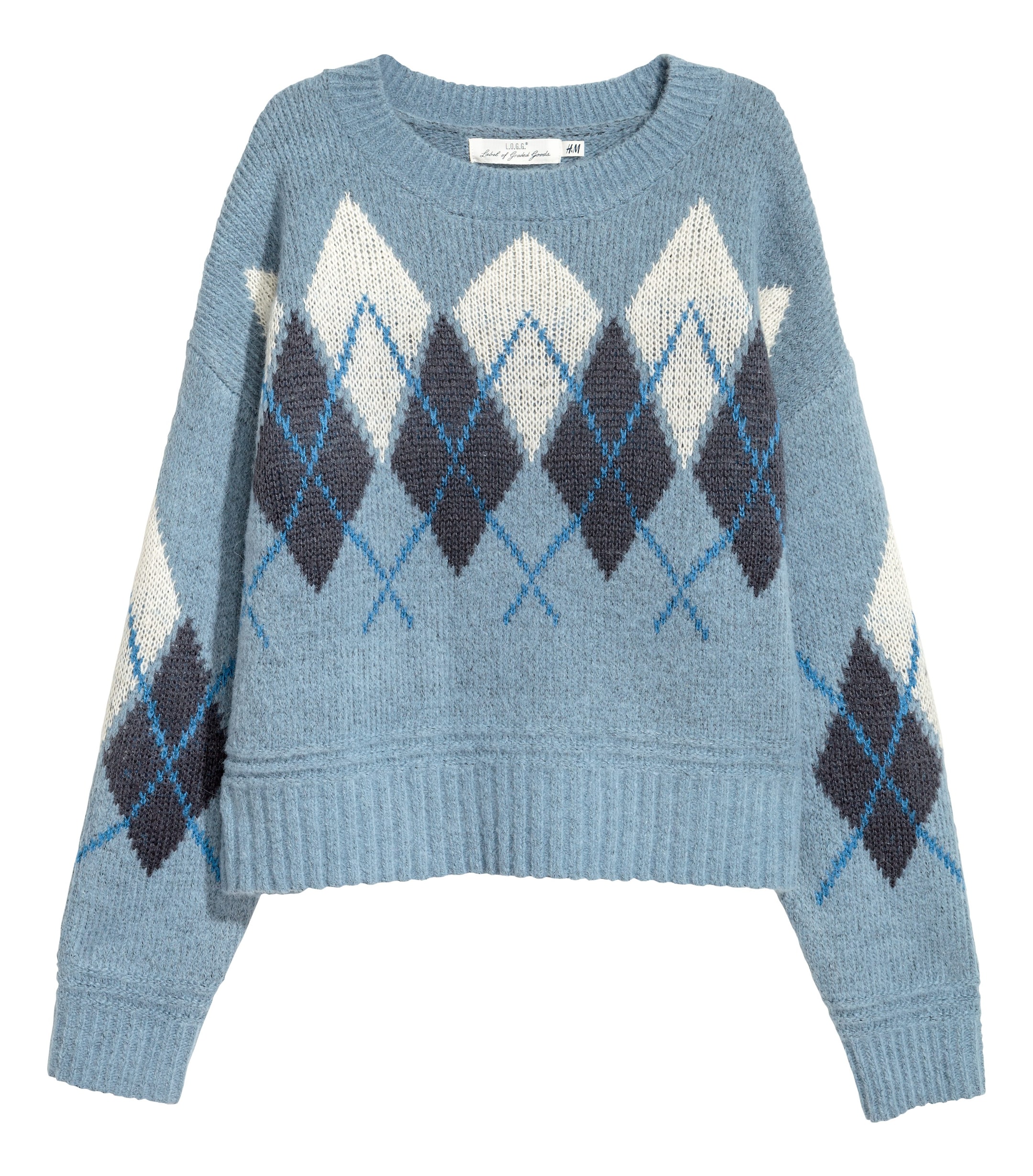 View larger image: Knitted jumper - Light blue - Ladies | H&M GB 1