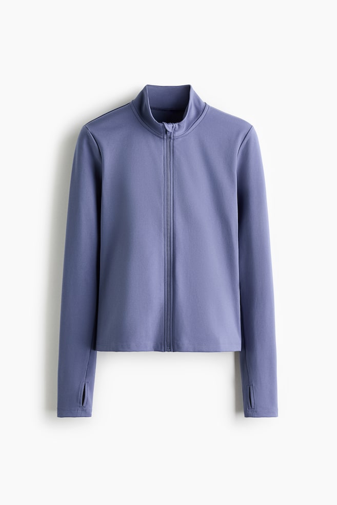 Zip-through sports jacket with SoftMove™ - Dusty violet/Storm blue/Navy blue/Navy blue/Powder pink/Pannacotta yellow/Mocha/Brown/Sage green/Apricot/Dark grey/Antique rose/Lilac/Aubergine purple/Amazonite blue/Black/White/Chocolate plum/Peachy beige/Plum purple/Light burgundy/Dark brown/Cream/Pastel pink/Dark grey - 1