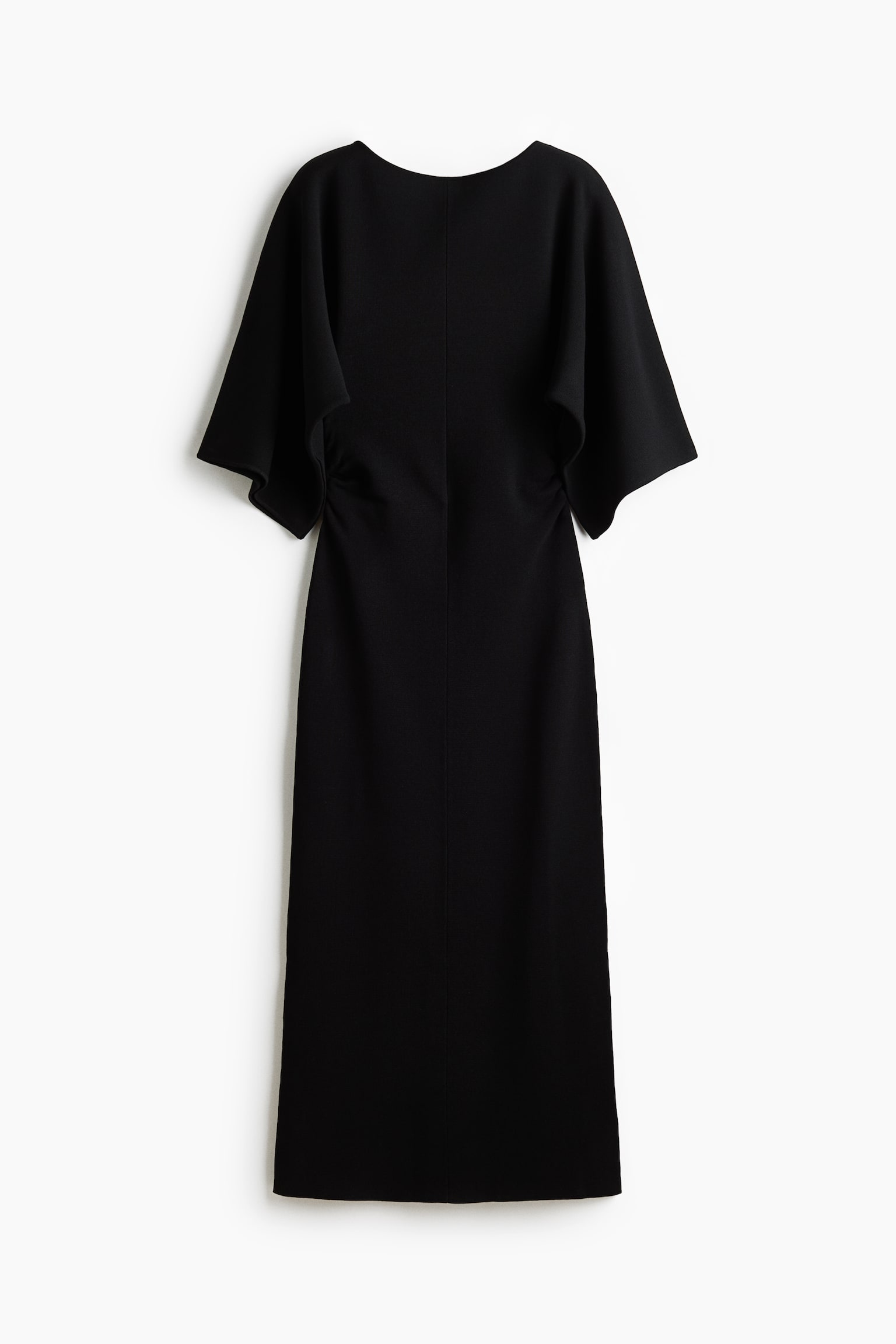 Женское платье H&M Draped Midi, цвет: Чёрный