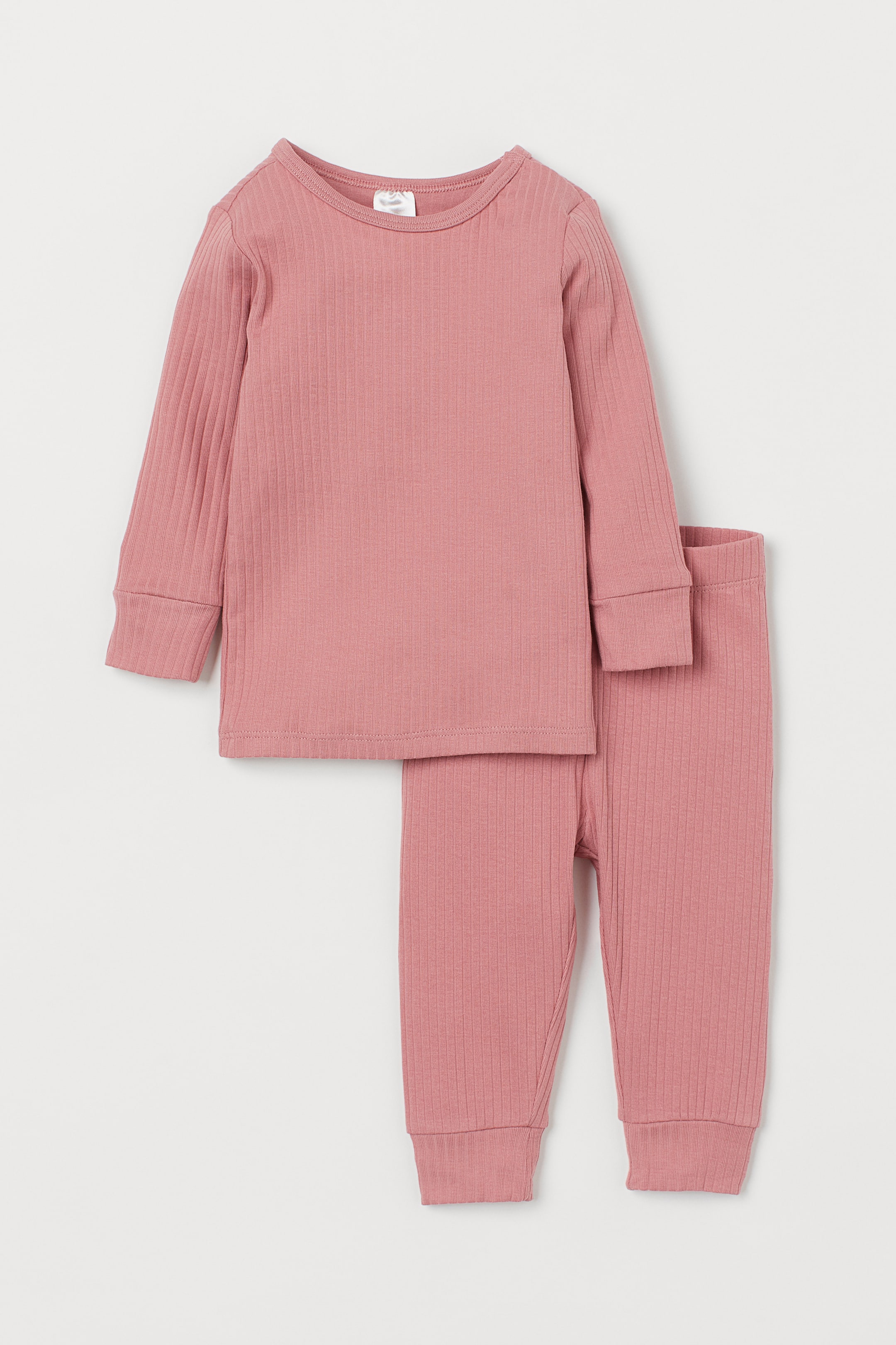 View larger image: Ribbed Cotton Set - Pink - Kids | H&M US 1