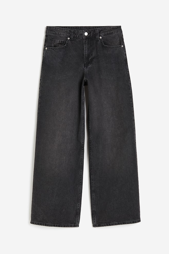 Baggy Regular Jeans - Nero/Grigio chiaro/Blu denim chiaro - 2