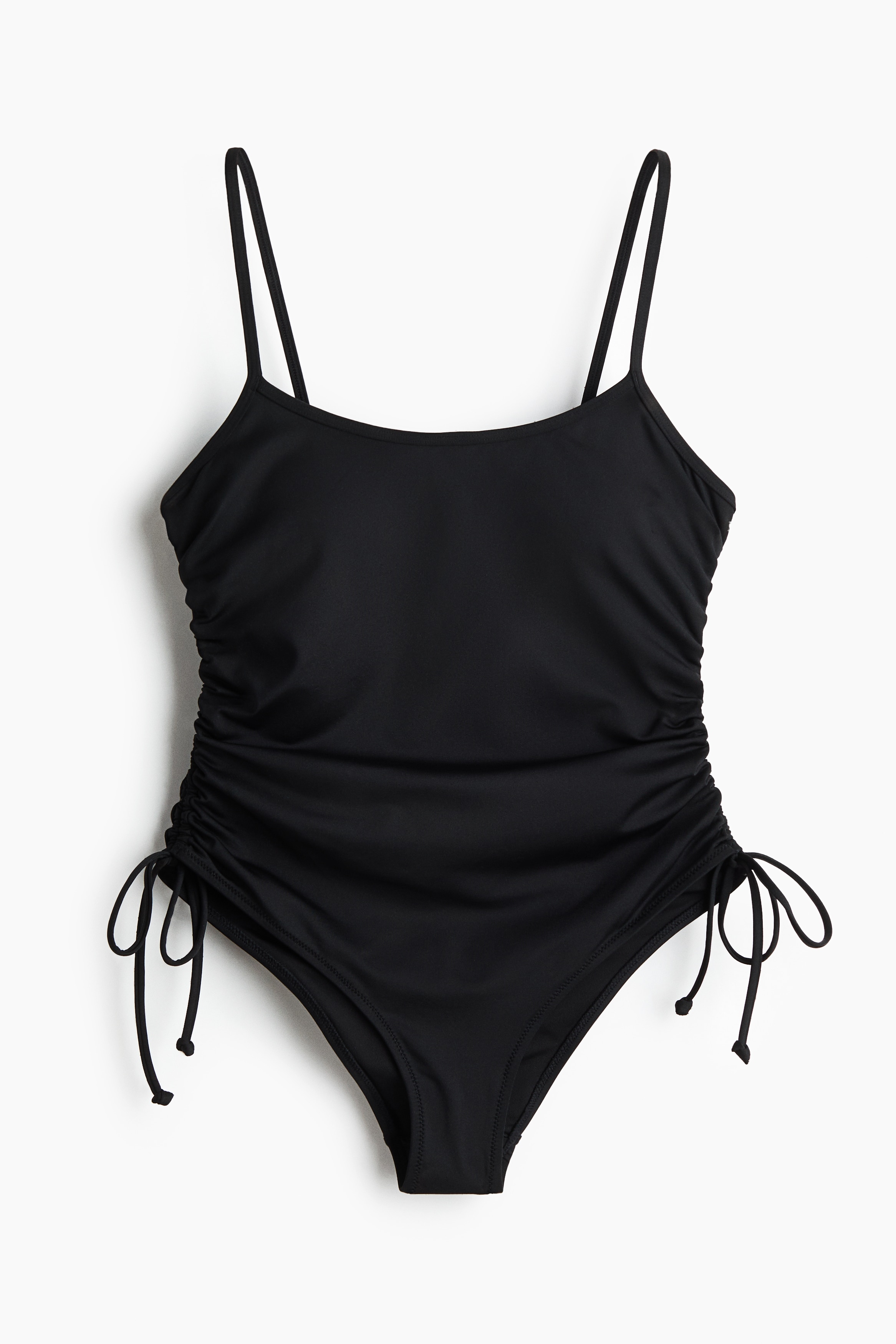 Maillot de bain paddé High Leg - Noir/Beige clair/imprimé léopard