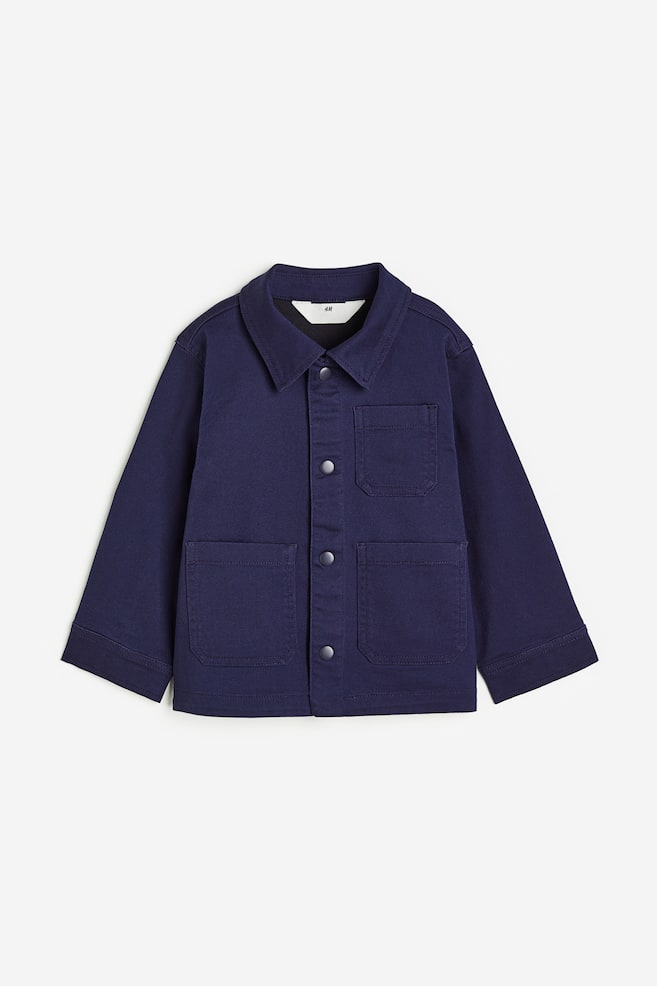 Twill jacket - Dunkelblau/Altrosa/Blockfarben/Senfgelb - 1