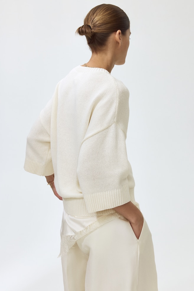 Layered Sweater-Cream - 6