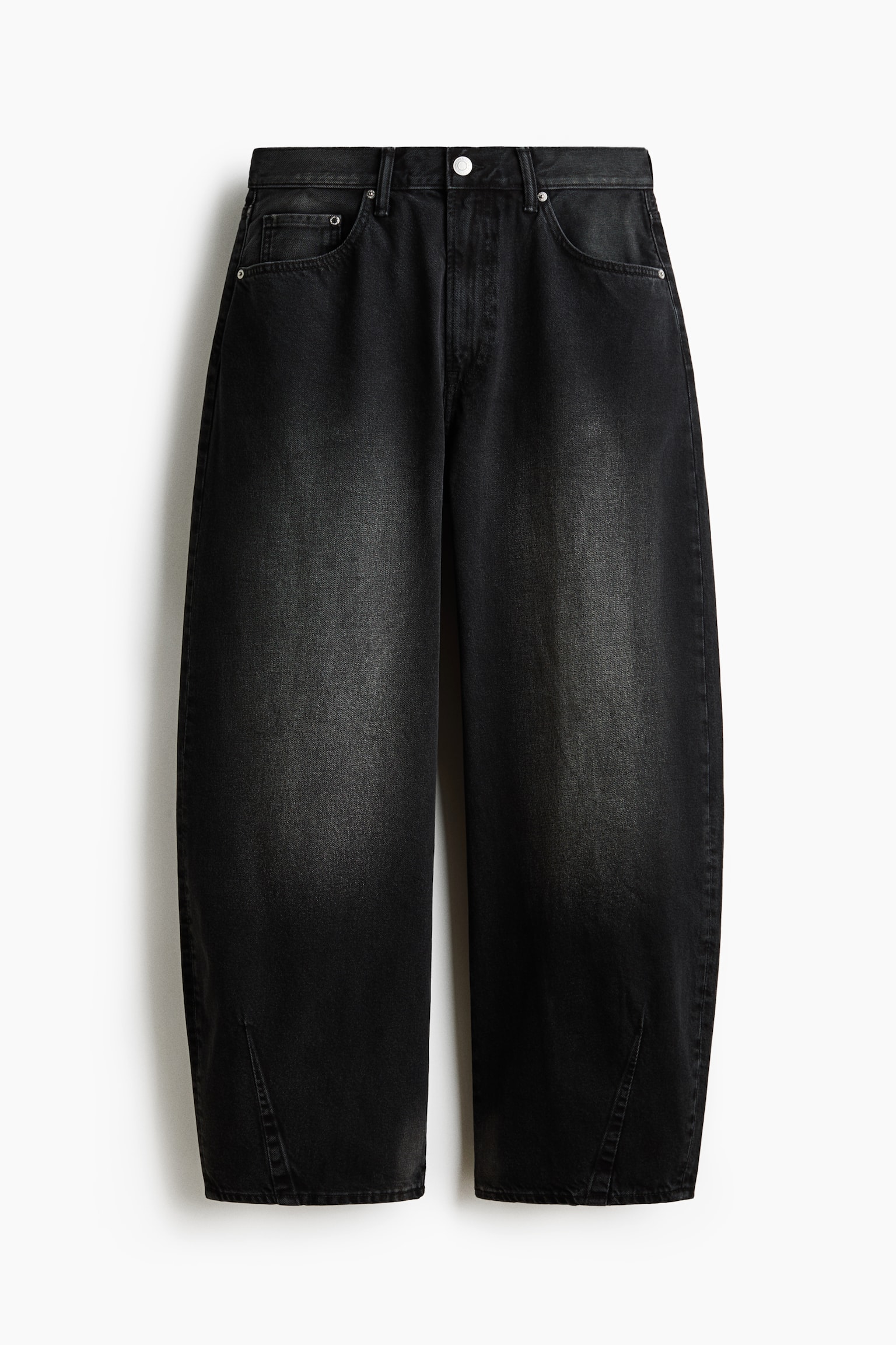 Baggy Barrel Jeans - Černý denim/Sepraný denim blue/Denim blue - 1