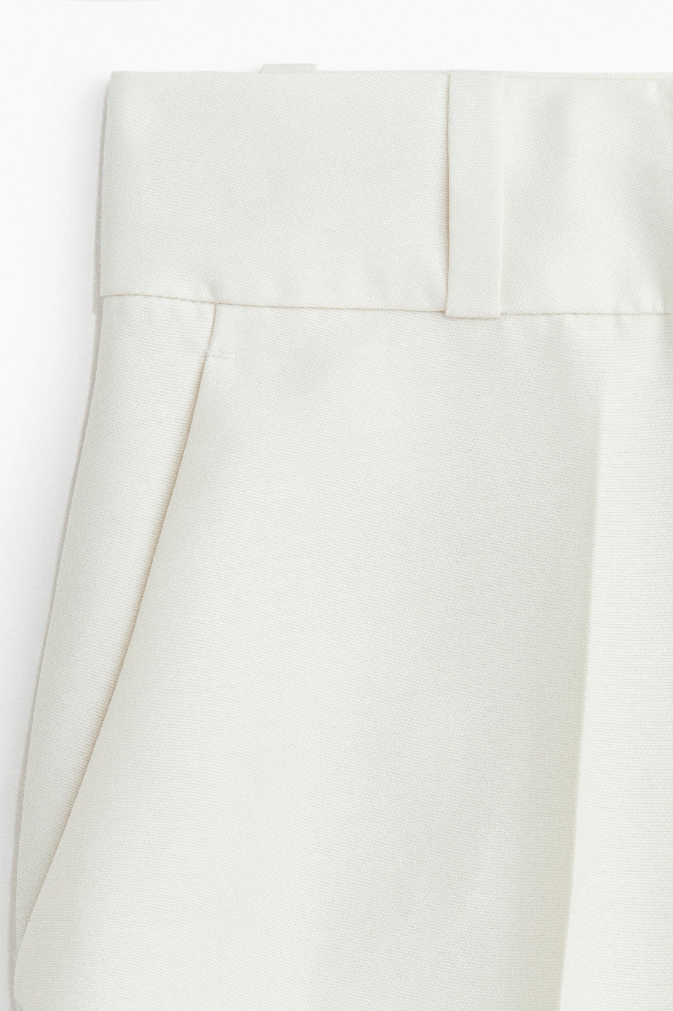 High-waisted tailored trousers