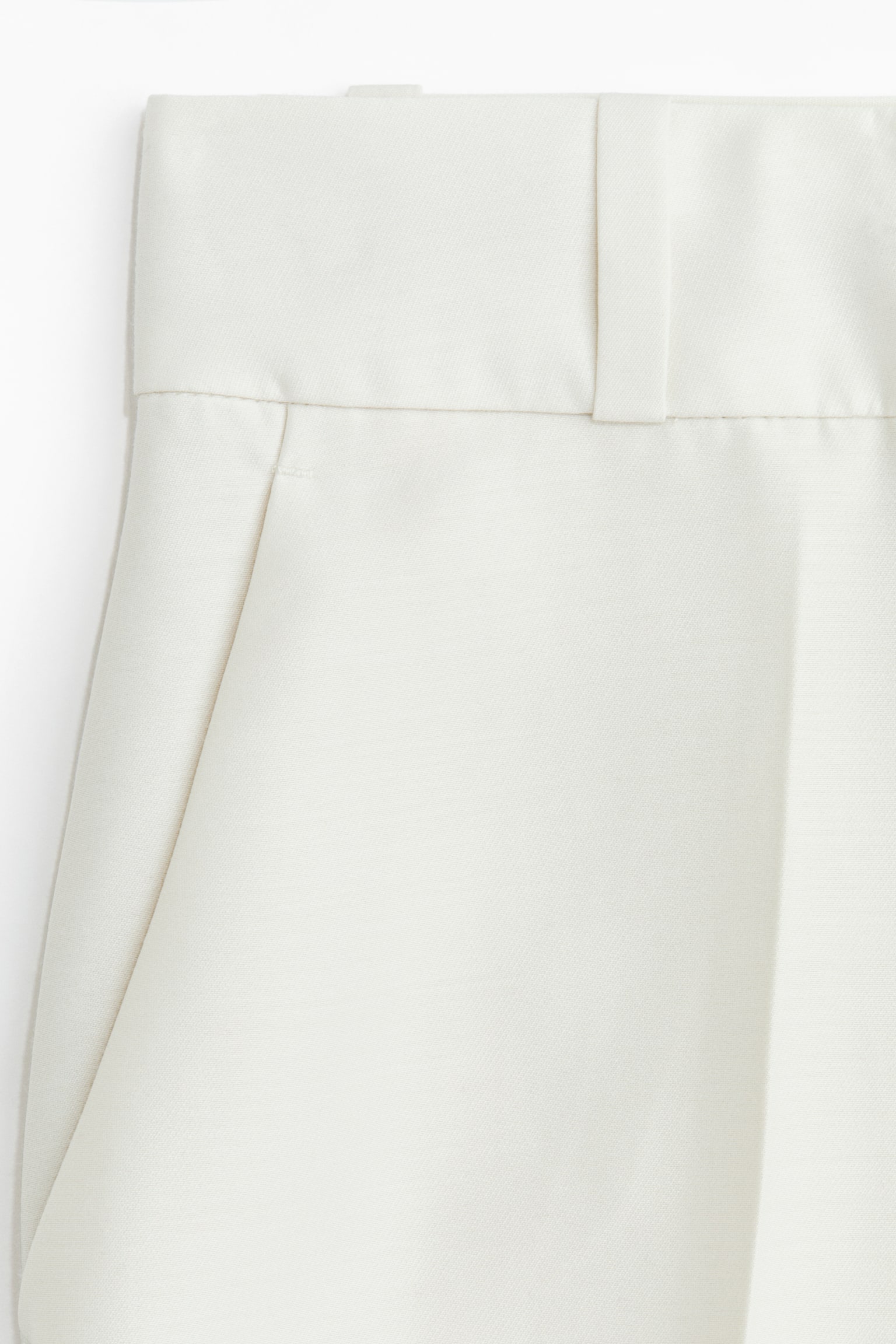 High-waisted tailored trousers - White/Dark red/Black - 4